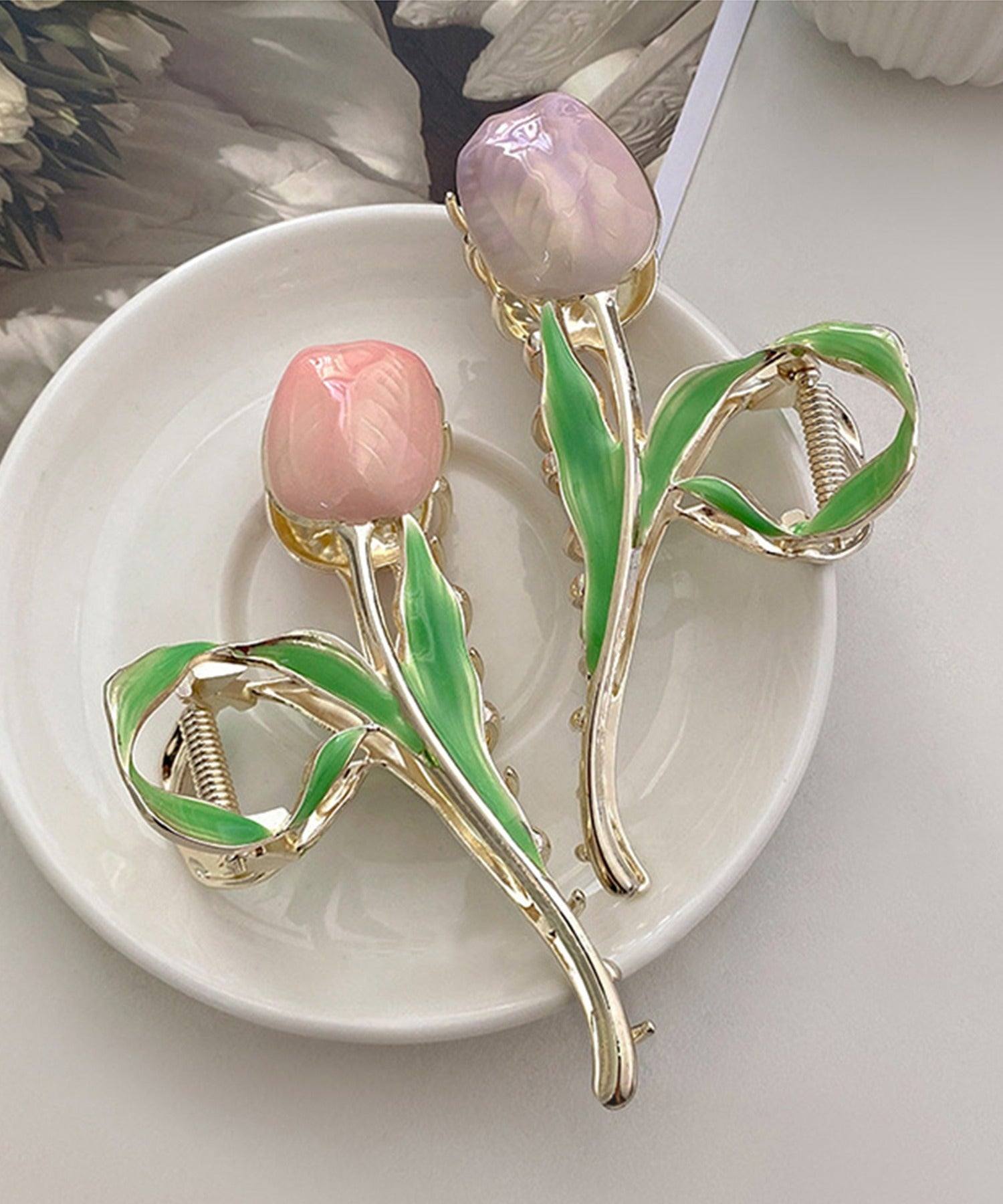 アイモハ aimoha チューリップ形ヘアクリップ （ブルー） ブルー