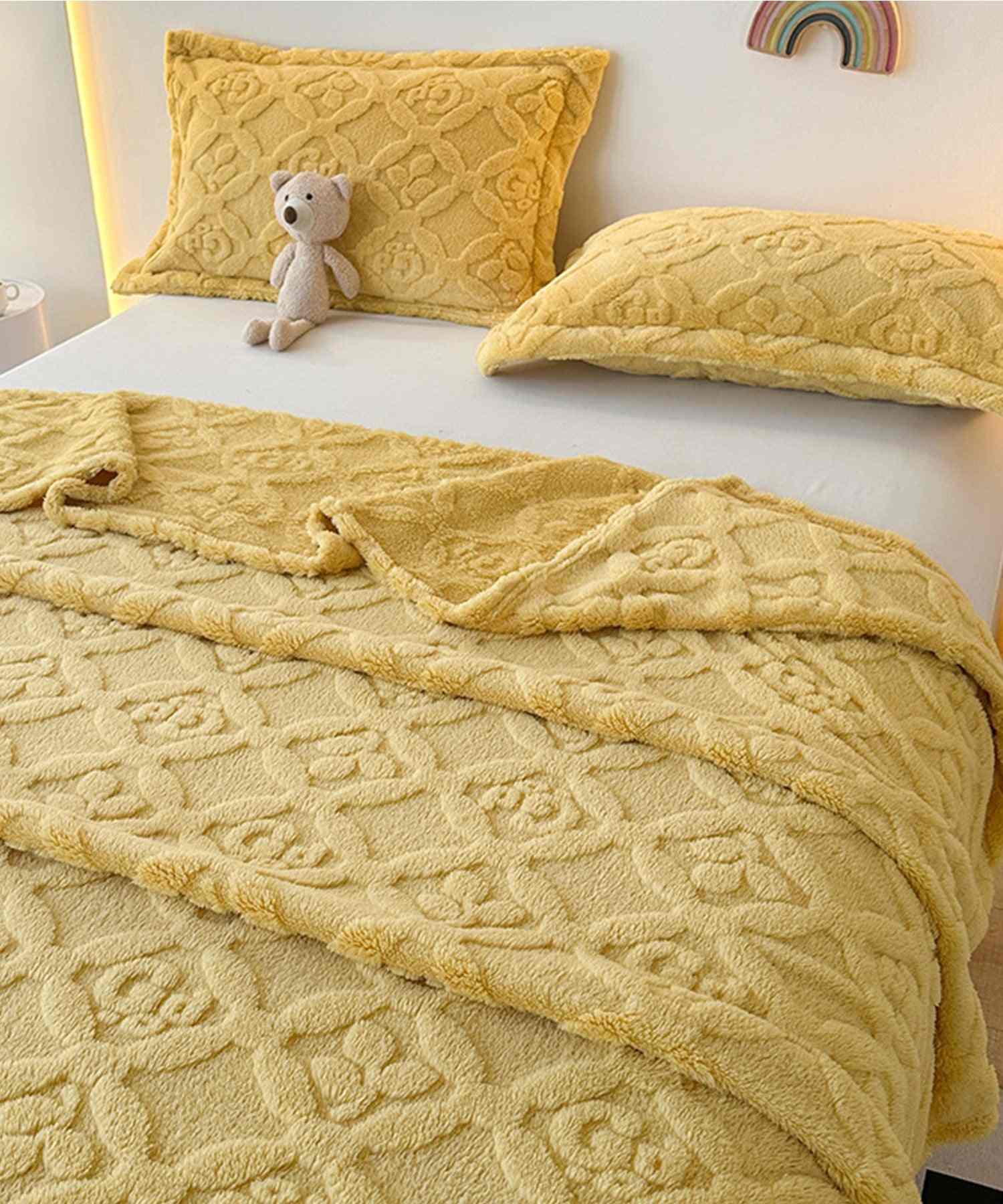 Aimoha aimoha home/Embossed fluffy blanket