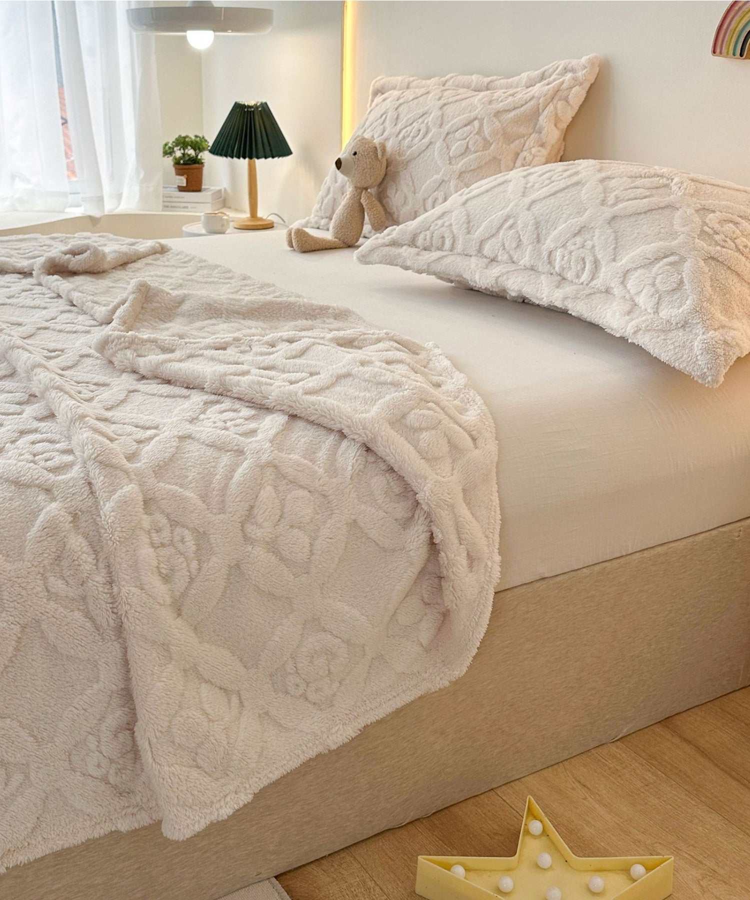 Aimoha aimoha home/Embossed fluffy blanket