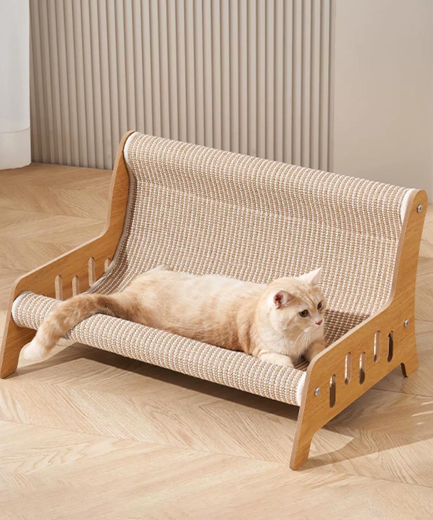 アイモハ aimoha aimoha home/2WAY 爪研ぎ ペットベンチ 【返品不可商品】 （ベージュ） ベージュ