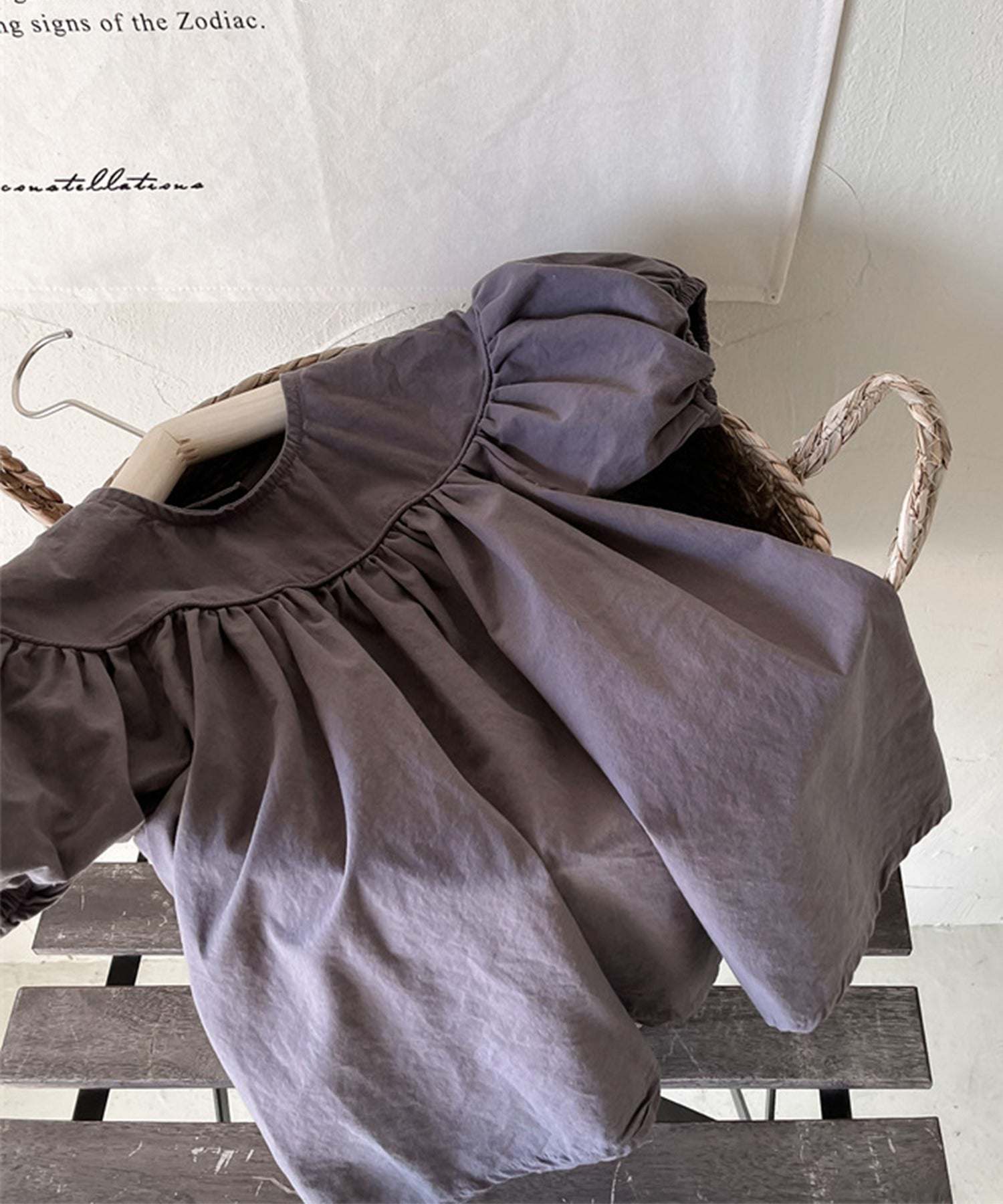 アイモハ aimoha aimohaーKIDSー 韓国子供服 ギャザーAラインワンピース