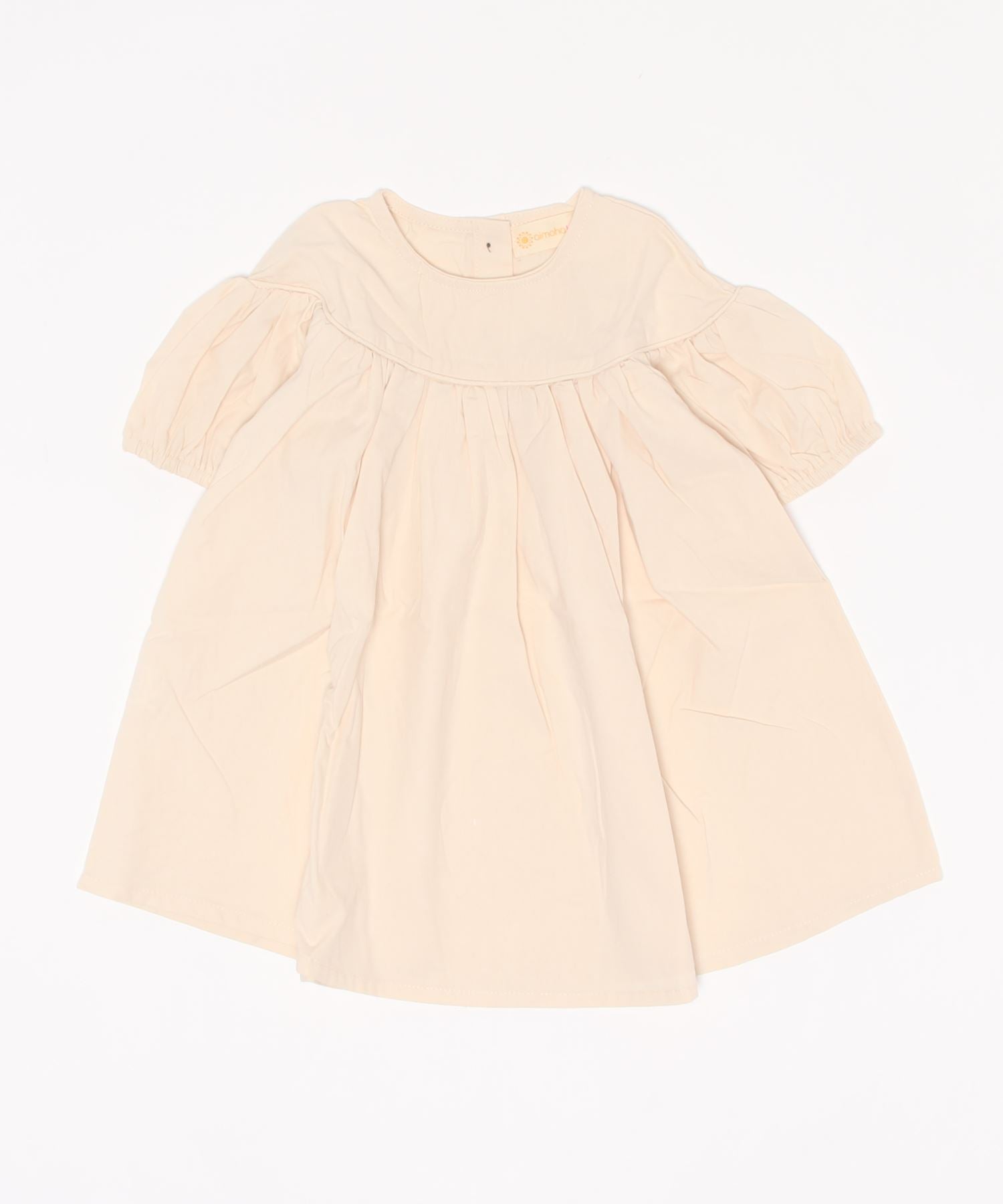 アイモハ aimoha aimohaーKIDSー 韓国子供服 ギャザーAラインワンピース
