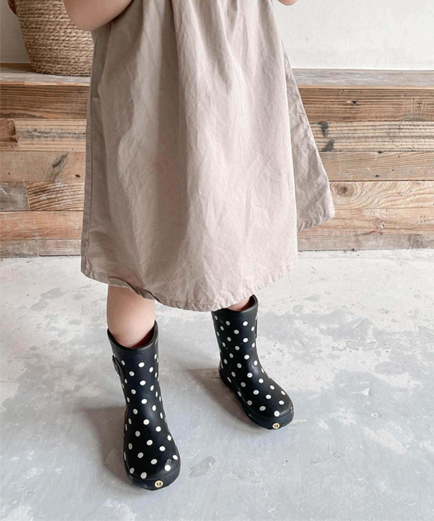 アイモハ aimoha aimohaーKIDSー 韓国子供服 コットン無地ワンピース