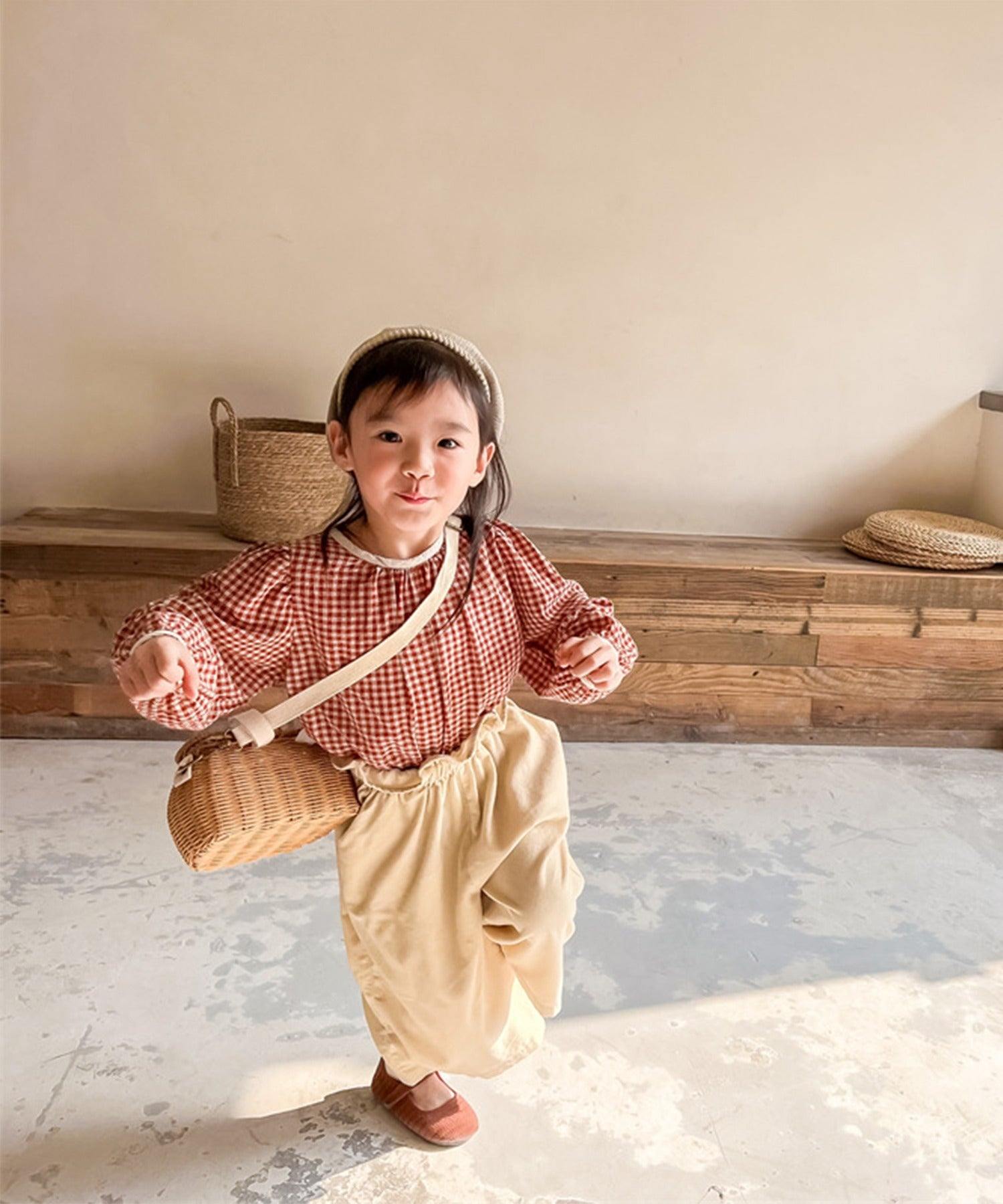 Aimoha aimoha - KIDS - Gingham Check Girly Blouse