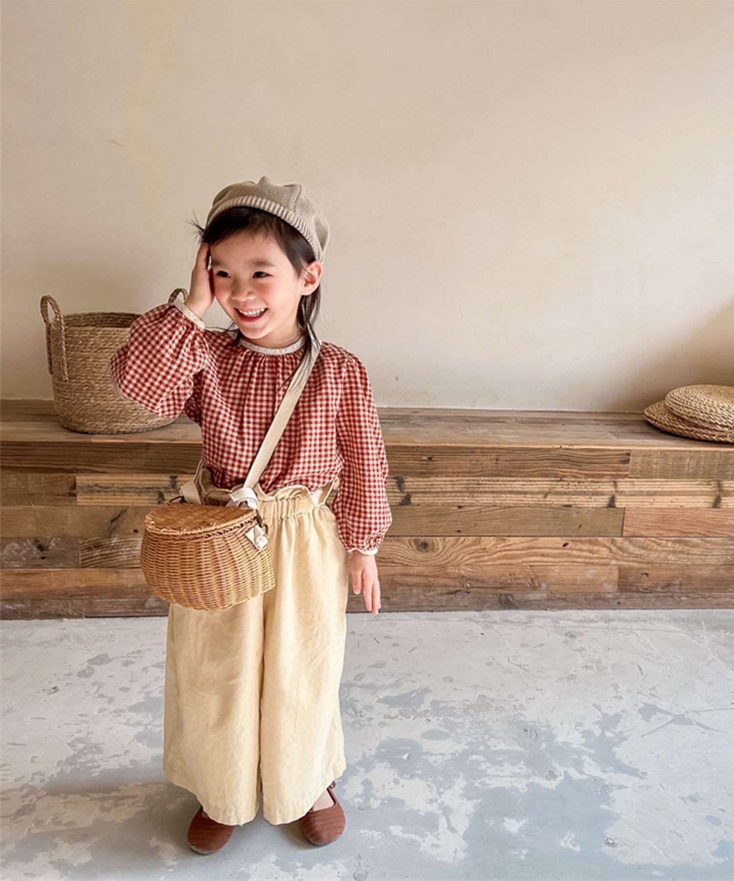 Aimoha aimoha - KIDS - Gingham Check Girly Blouse