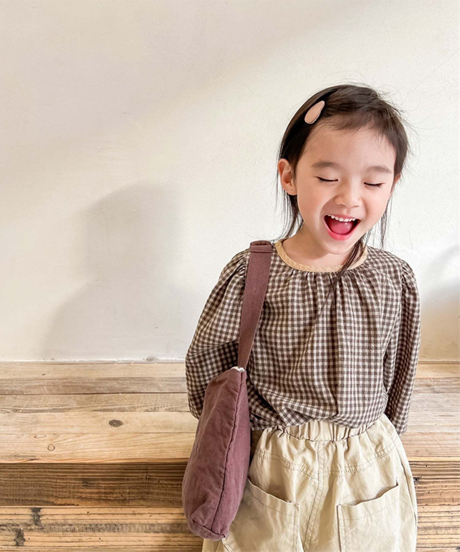 Aimoha aimoha - KIDS - Gingham Check Girly Blouse