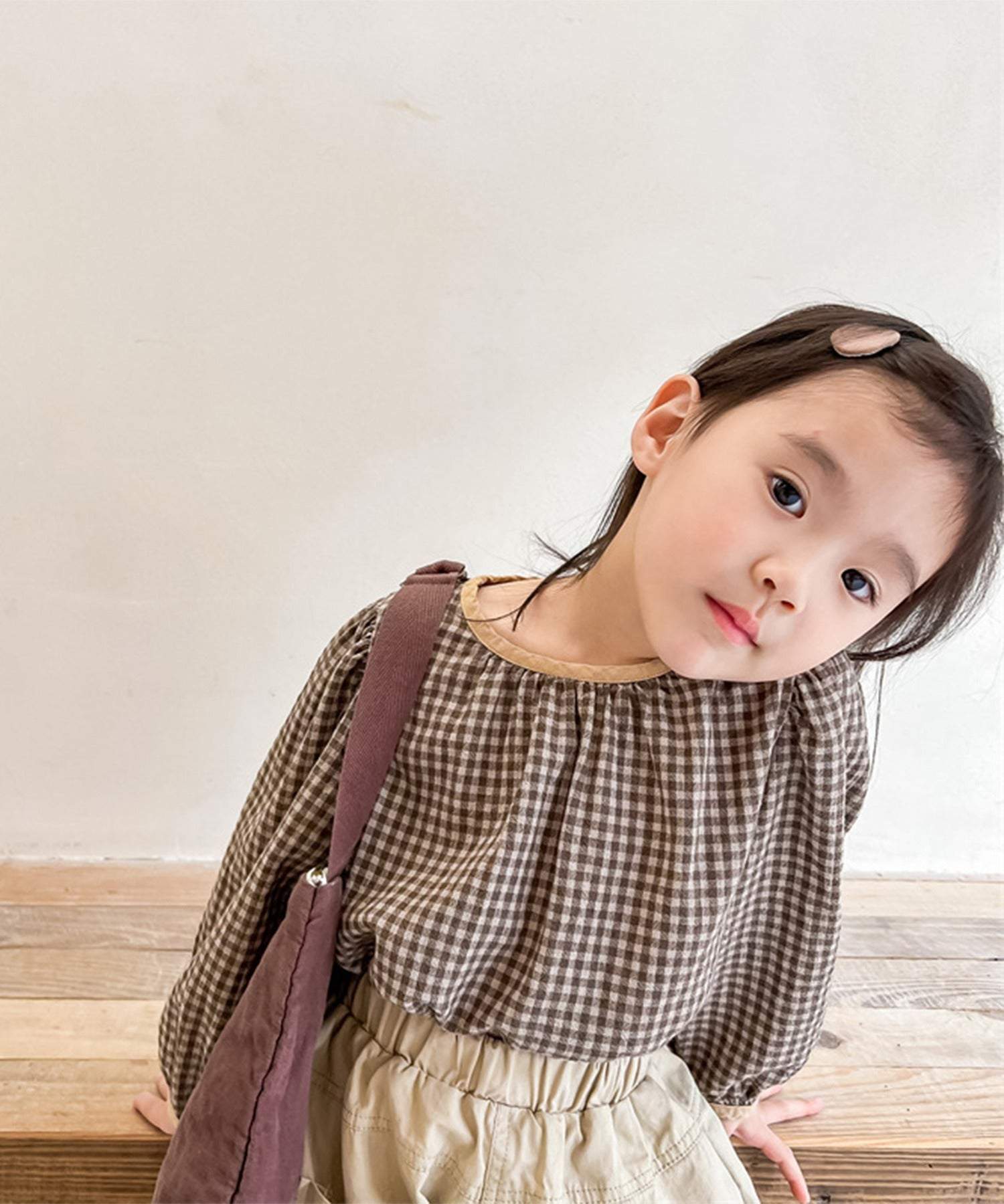Aimoha aimoha - KIDS - Gingham Check Girly Blouse