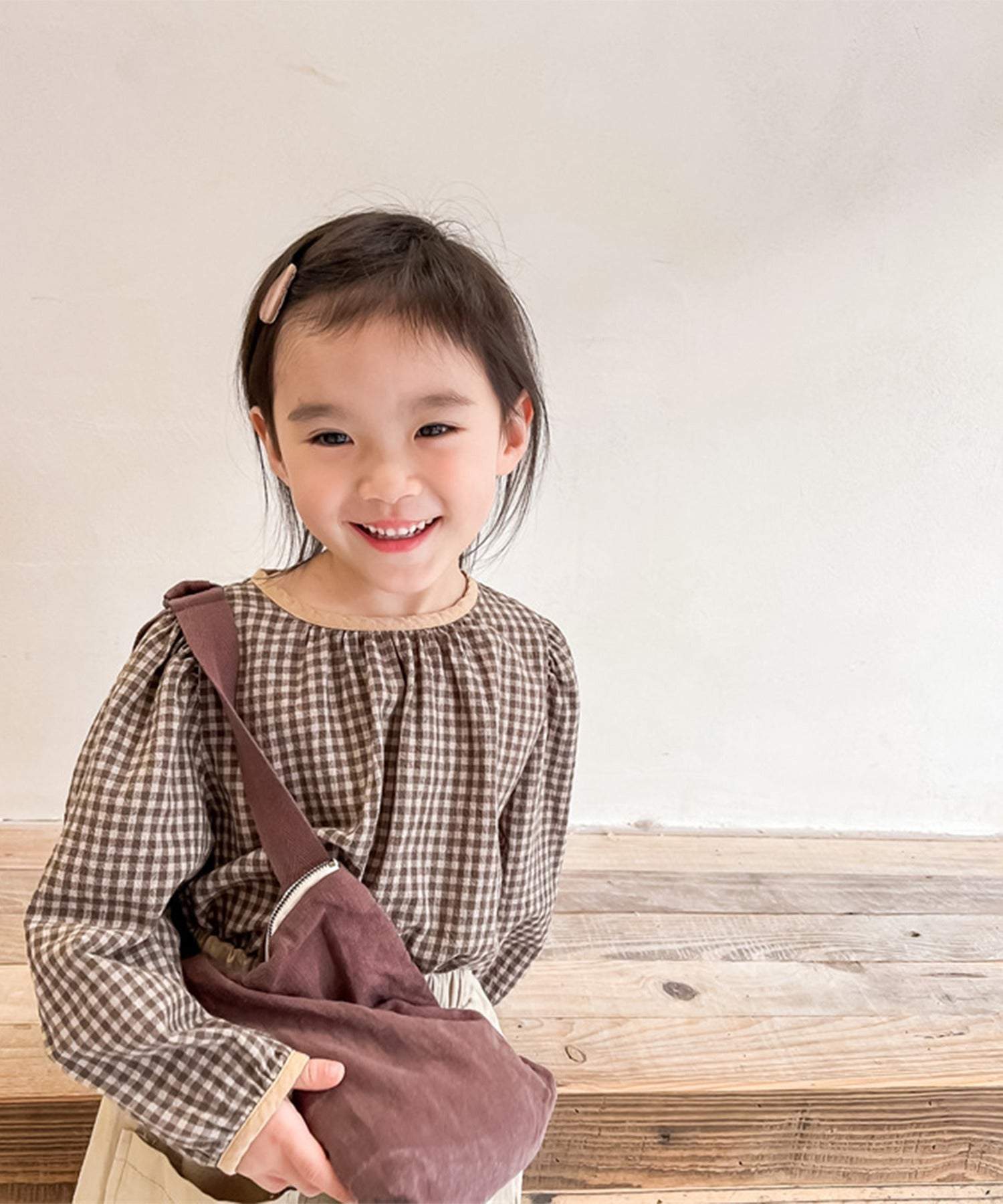 Aimoha aimoha - KIDS - Gingham Check Girly Blouse