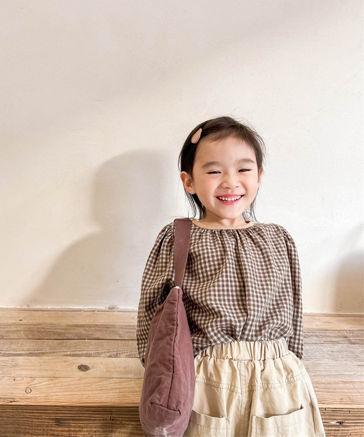 Aimoha aimoha - KIDS - Gingham Check Girly Blouse