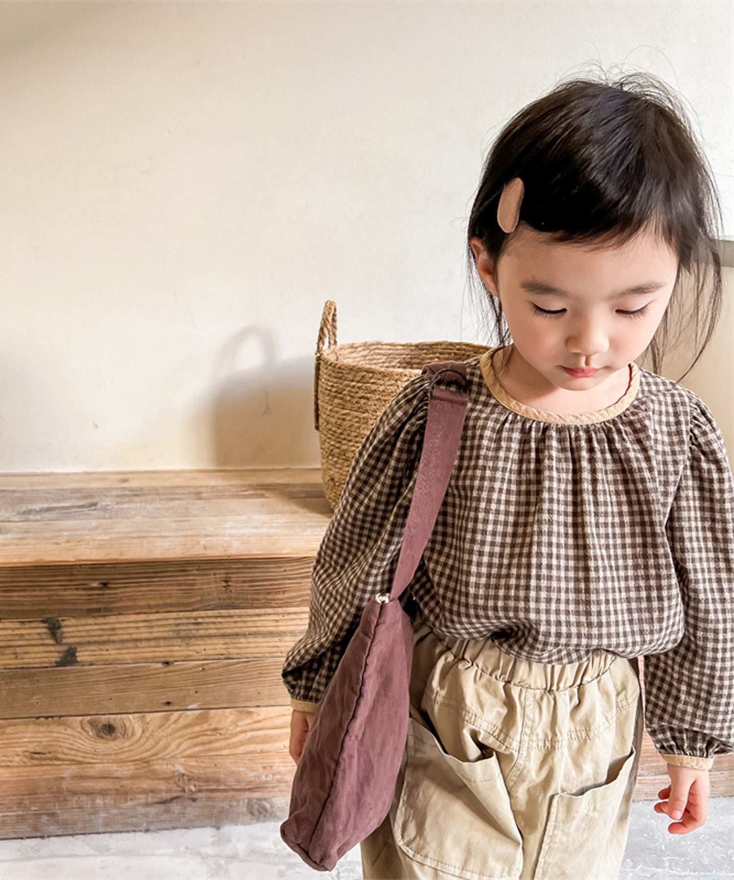 Aimoha aimoha - KIDS - Gingham Check Girly Blouse