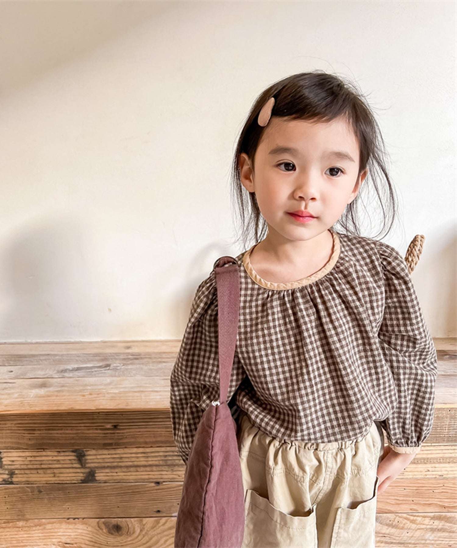 Aimoha aimoha - KIDS - Gingham Check Girly Blouse