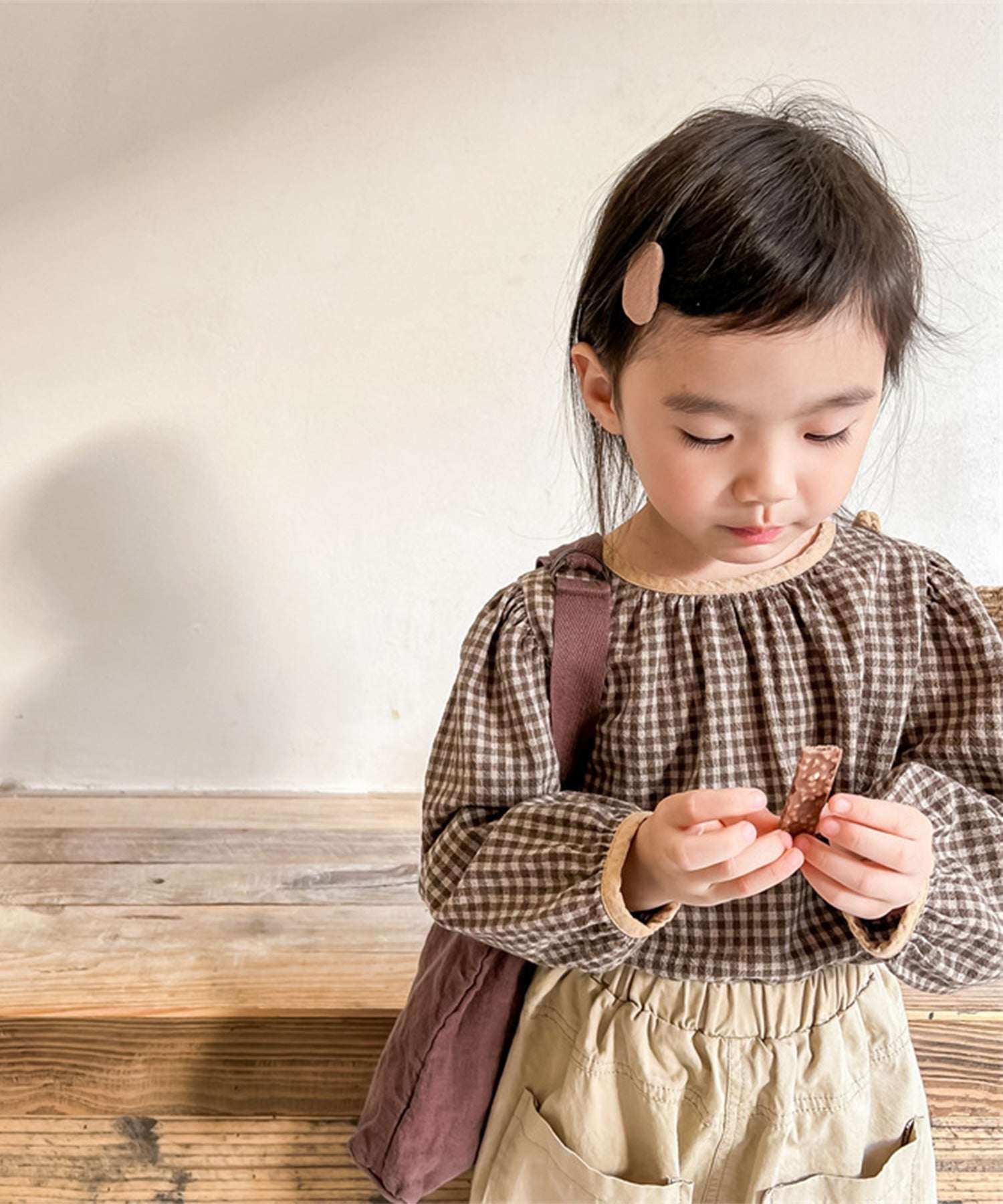 Aimoha aimoha - KIDS - Gingham Check Girly Blouse