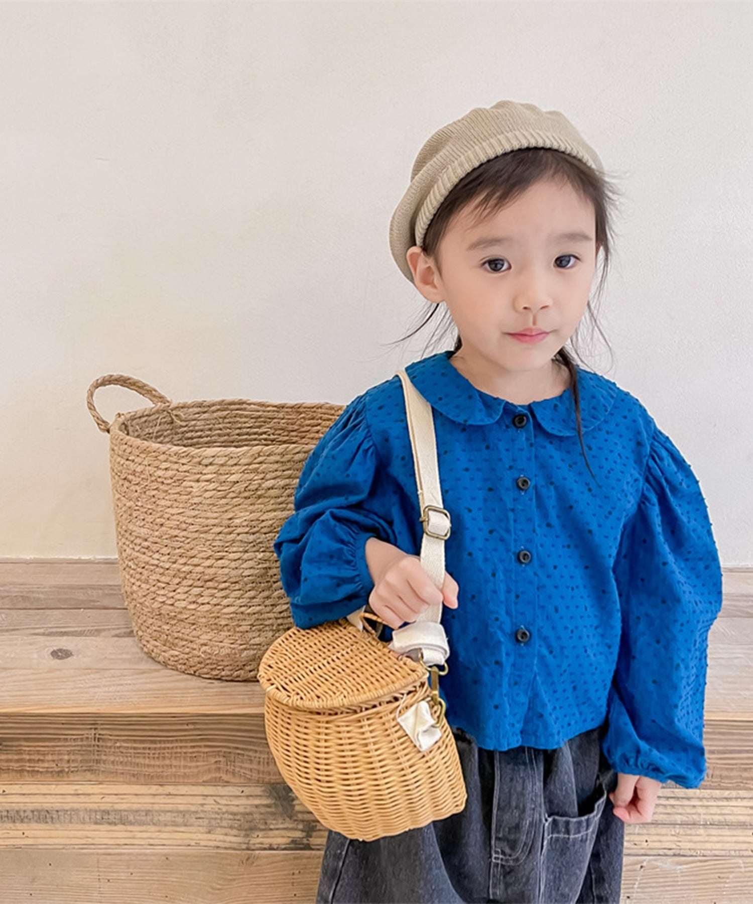 aimoha aimoha - KIDS - polka dot puff sleeve princess blouse