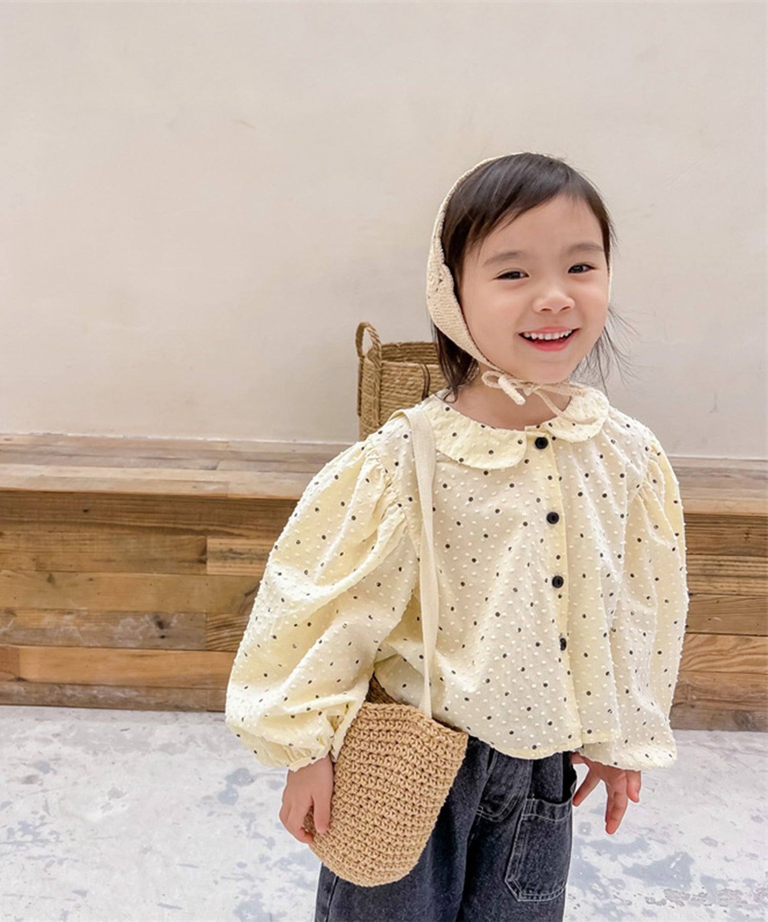 aimoha aimoha - KIDS - polka dot puff sleeve princess blouse