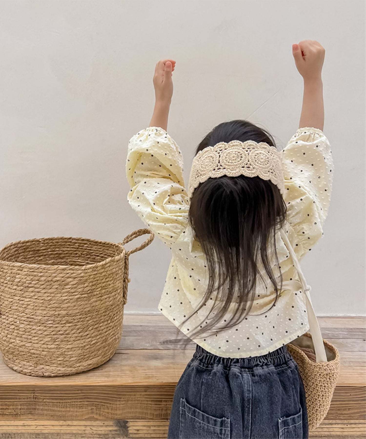 aimoha aimoha - KIDS - polka dot puff sleeve princess blouse