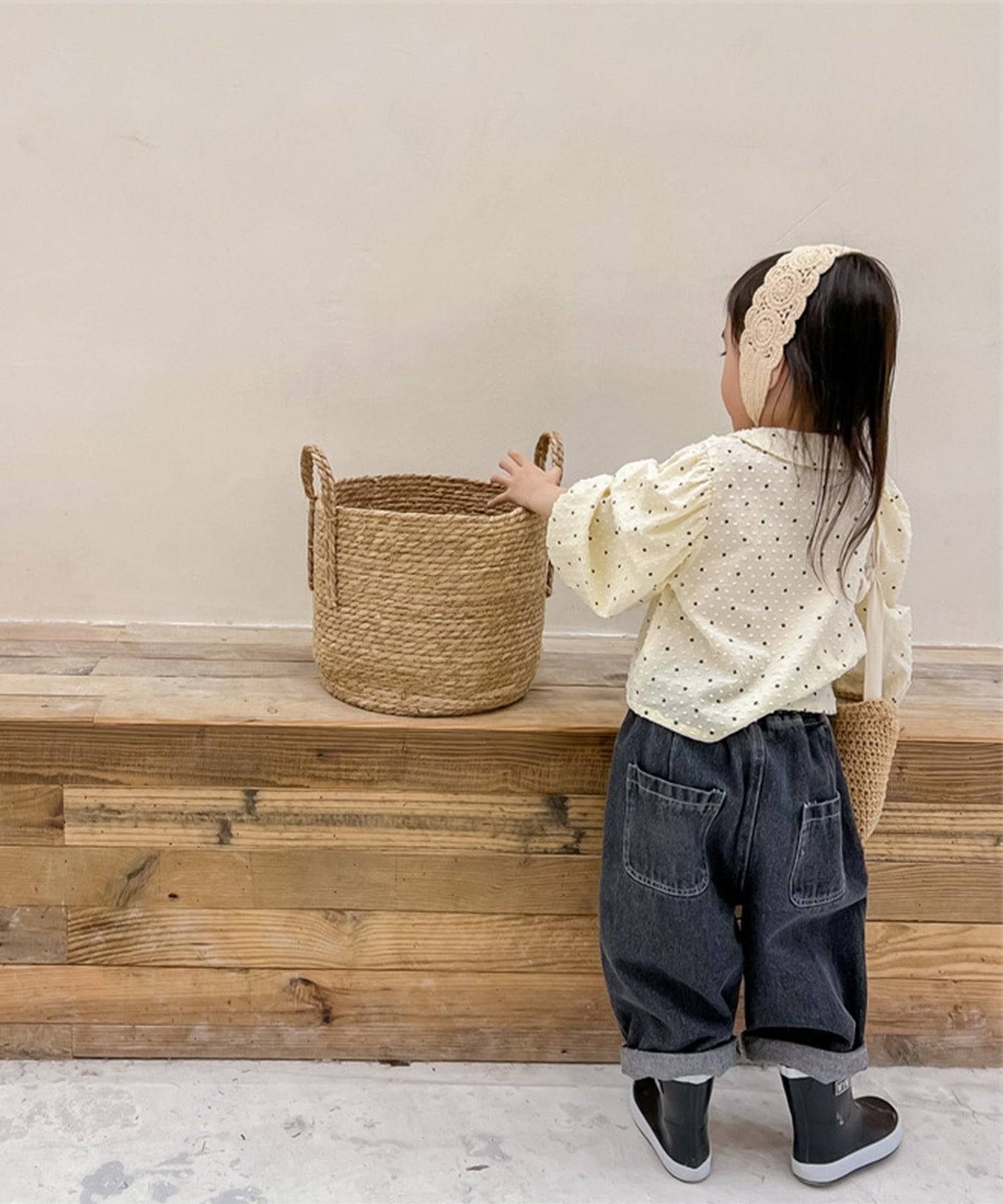 aimoha aimoha - KIDS - polka dot puff sleeve princess blouse