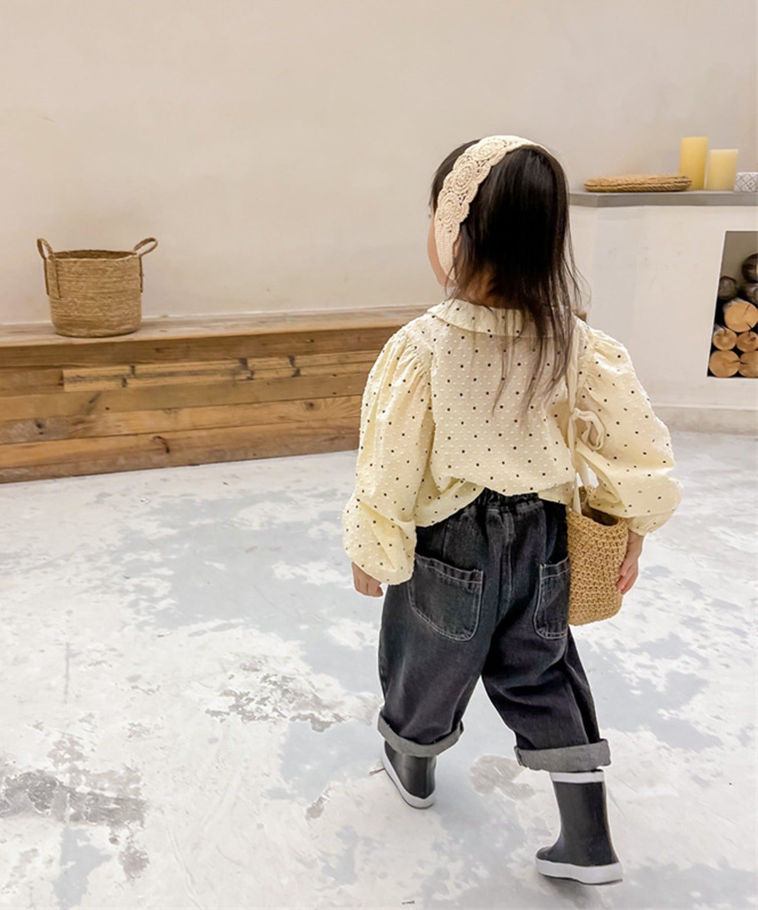 aimoha aimoha - KIDS - polka dot puff sleeve princess blouse