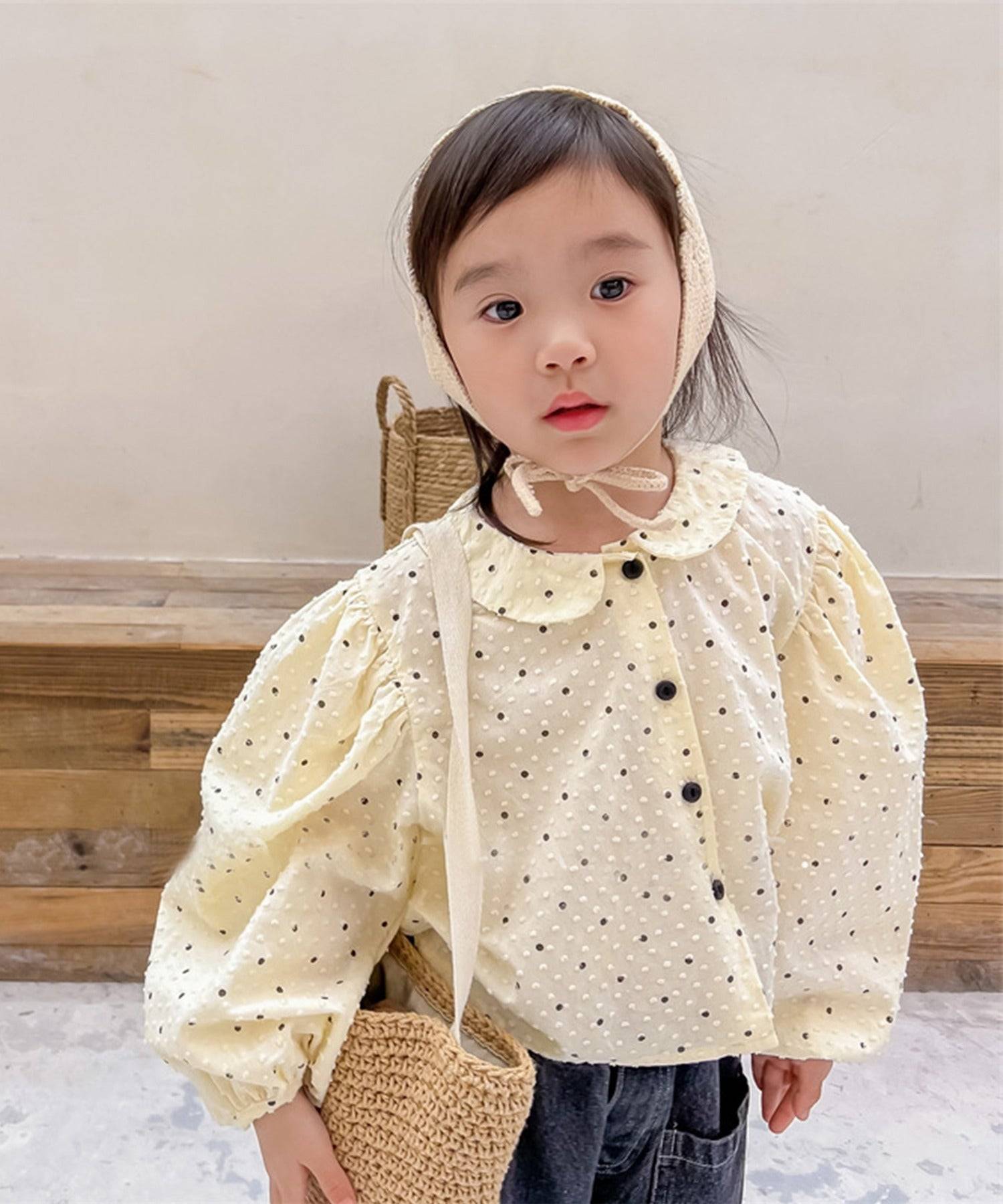aimoha aimoha - KIDS - polka dot puff sleeve princess blouse