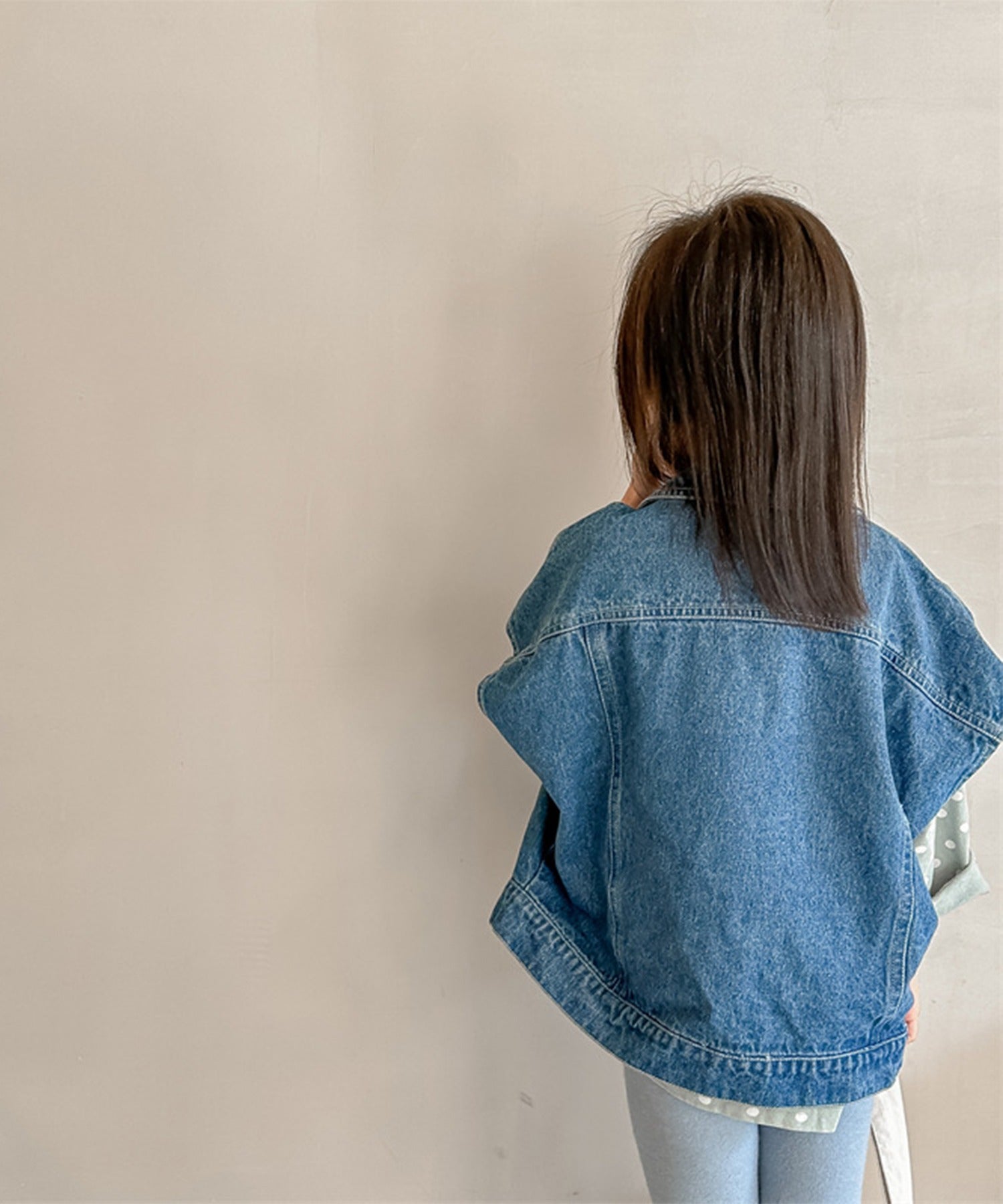 アイモハ aimoha 【aimohaーKIDSー】韓国子供服 万能ノースリーブデニムジャケット ベスト