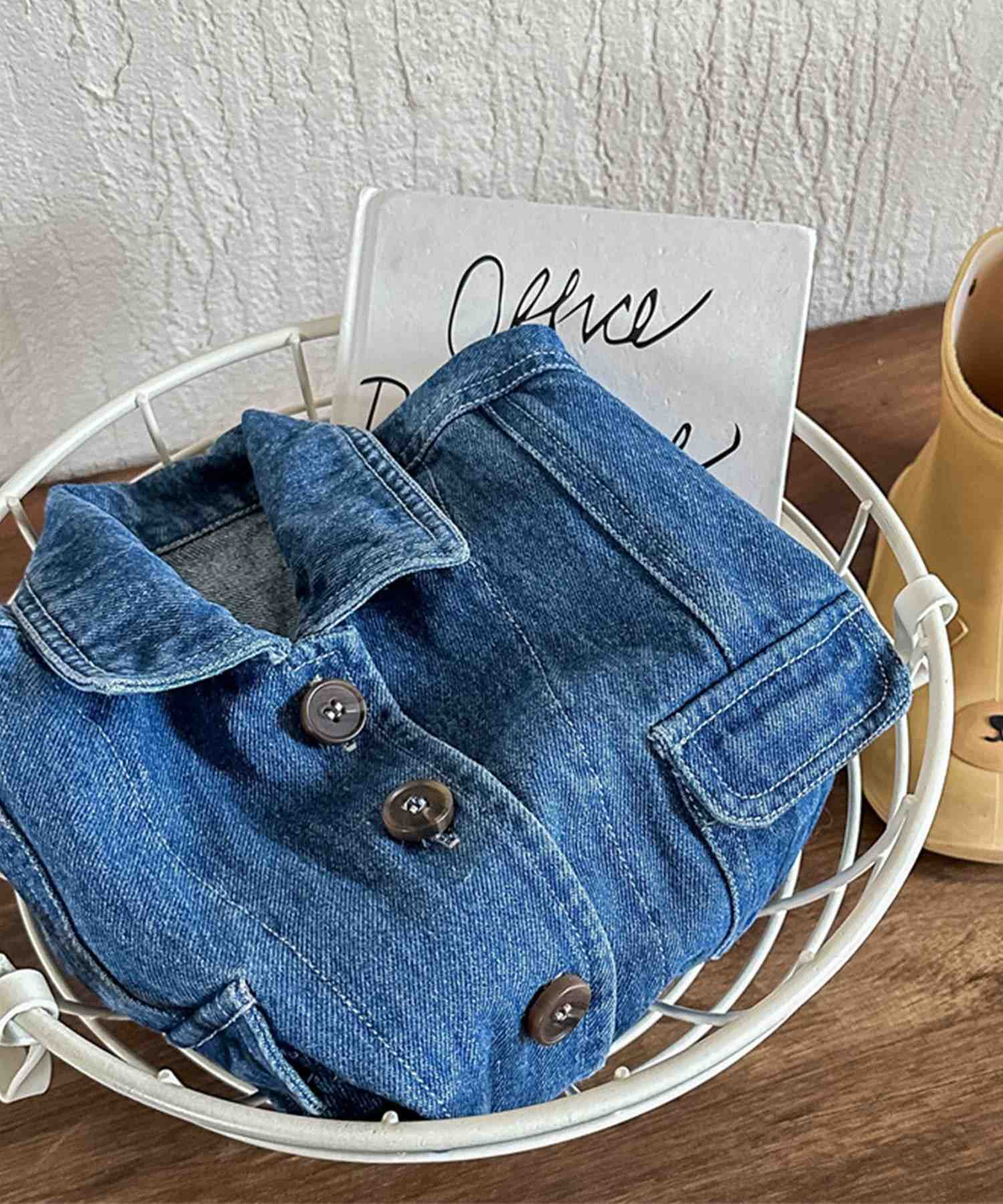 アイモハ aimoha 【aimohaーKIDSー】韓国子供服 万能ノースリーブデニムジャケット ベスト