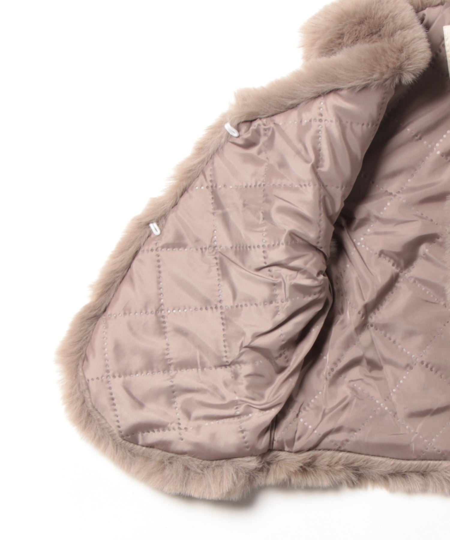 アイモハ aimoha 【aimohaーKIDSー】韓国子供服 かわいいフェイクファーベスト