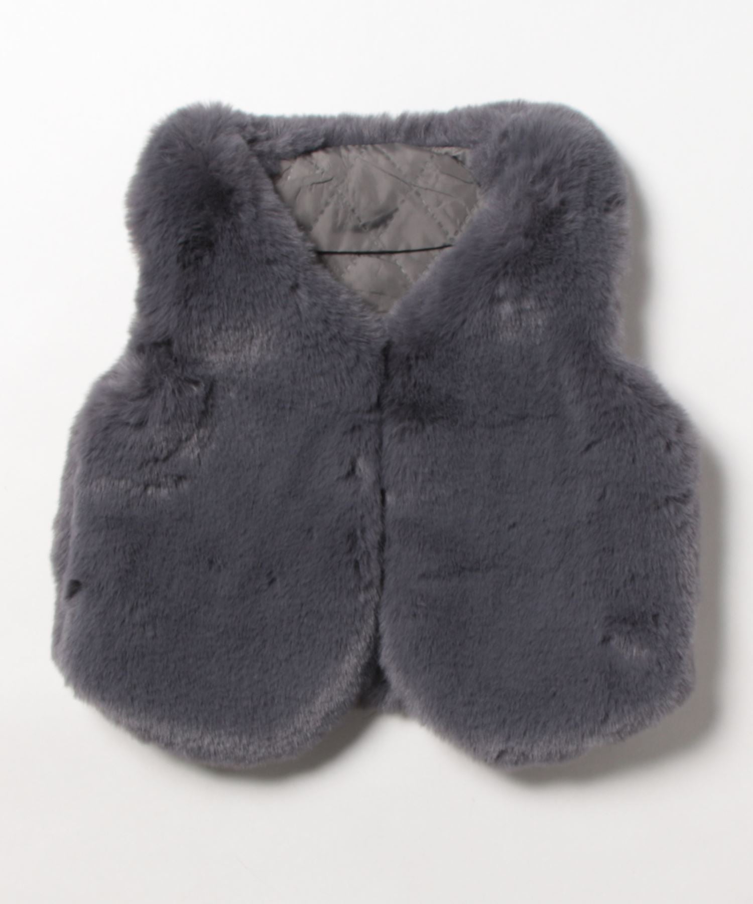 アイモハ aimoha 【aimohaーKIDSー】韓国子供服 かわいいフェイクファーベスト