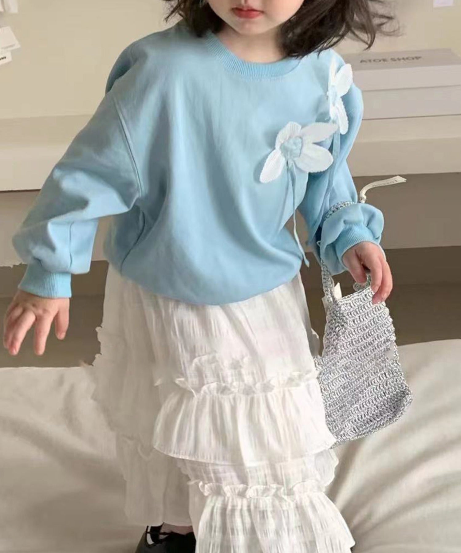 aimoha 【aimoha-KIDS】 children's clothing fluffy long skirt