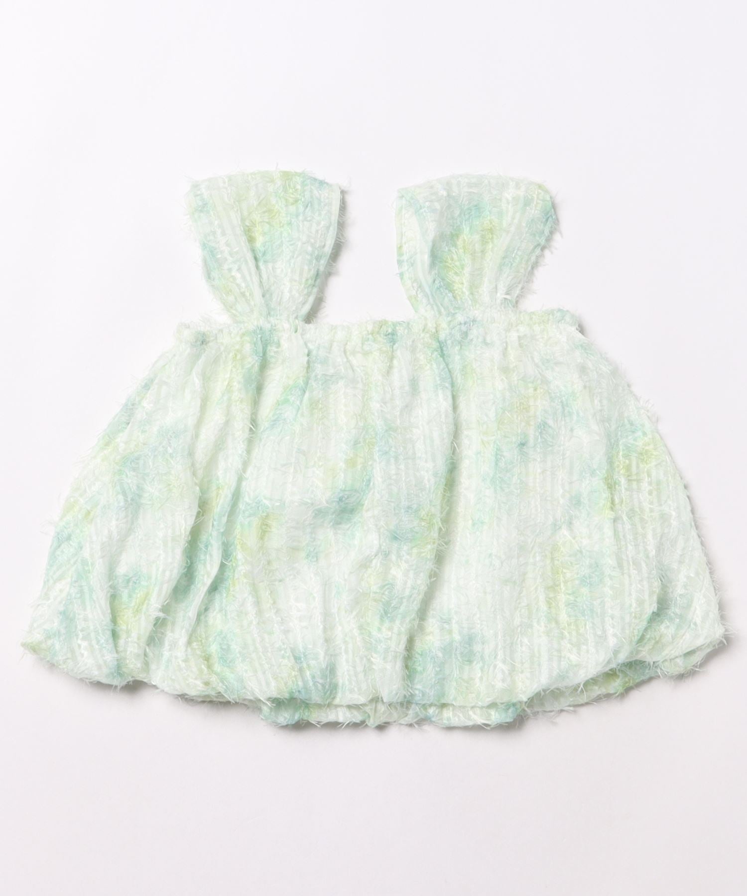 アイモハ aimoha 【aimohaーKIDSー】兒童服可愛蓬鬆全圖案上衣