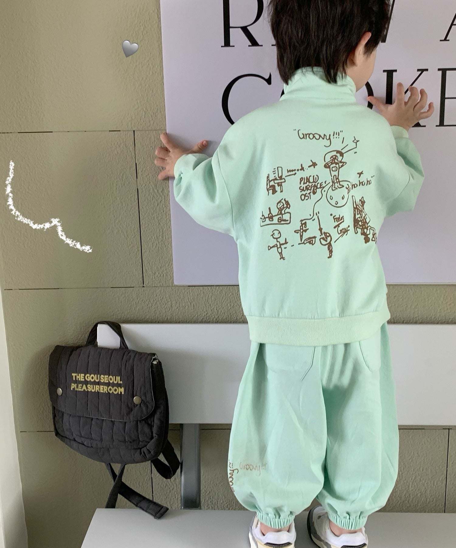 aimoha 【aimoha-KIDS-】Children's Clothing Sports Style Sweat Set