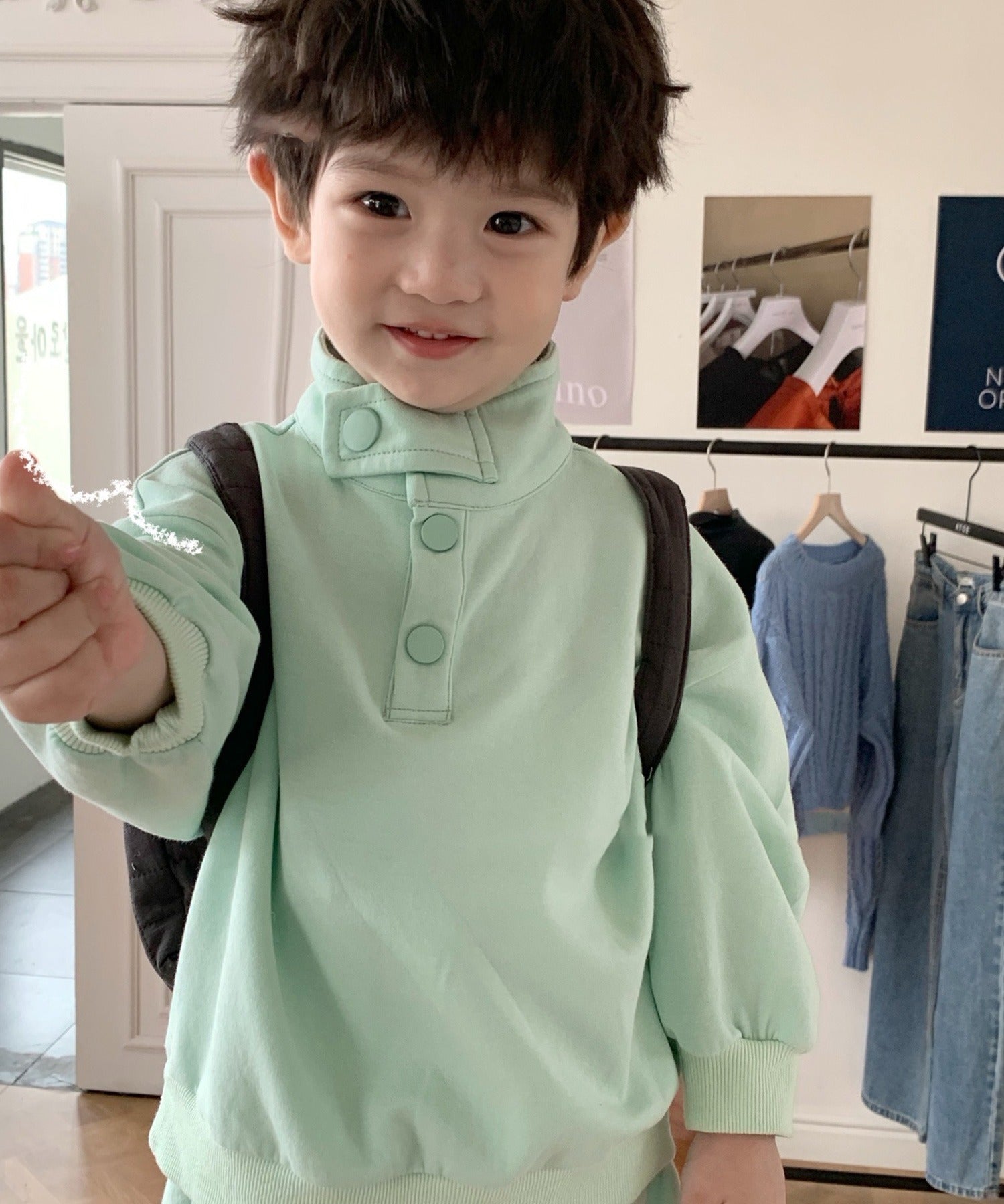 aimoha 【aimoha-KIDS-】Children's Clothing Sports Style Sweat Set