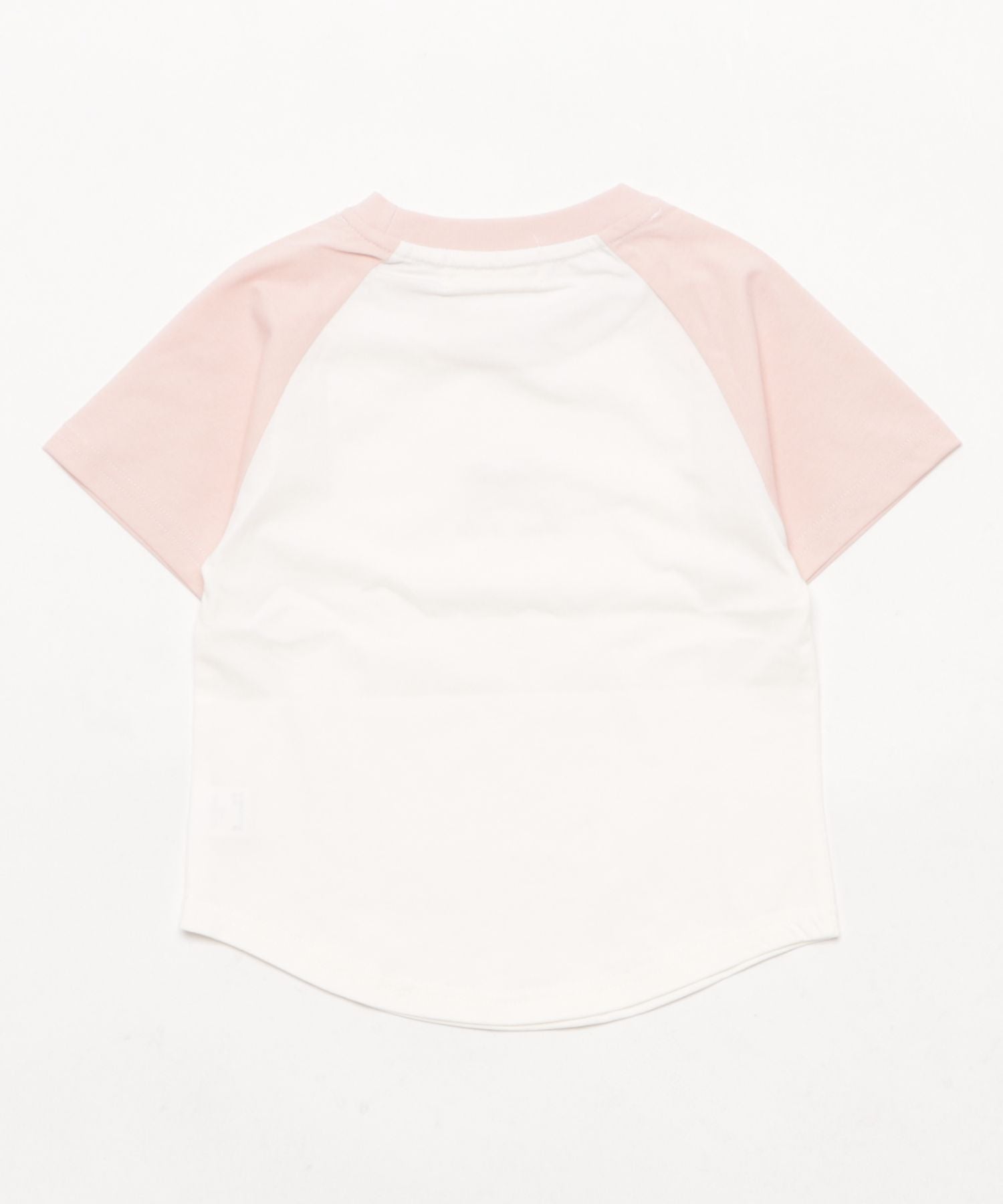 アイモハ aimoha 【aimoha-KIDS-】リボン付き ラグランキッズTシャツ （ピンク） ピンク