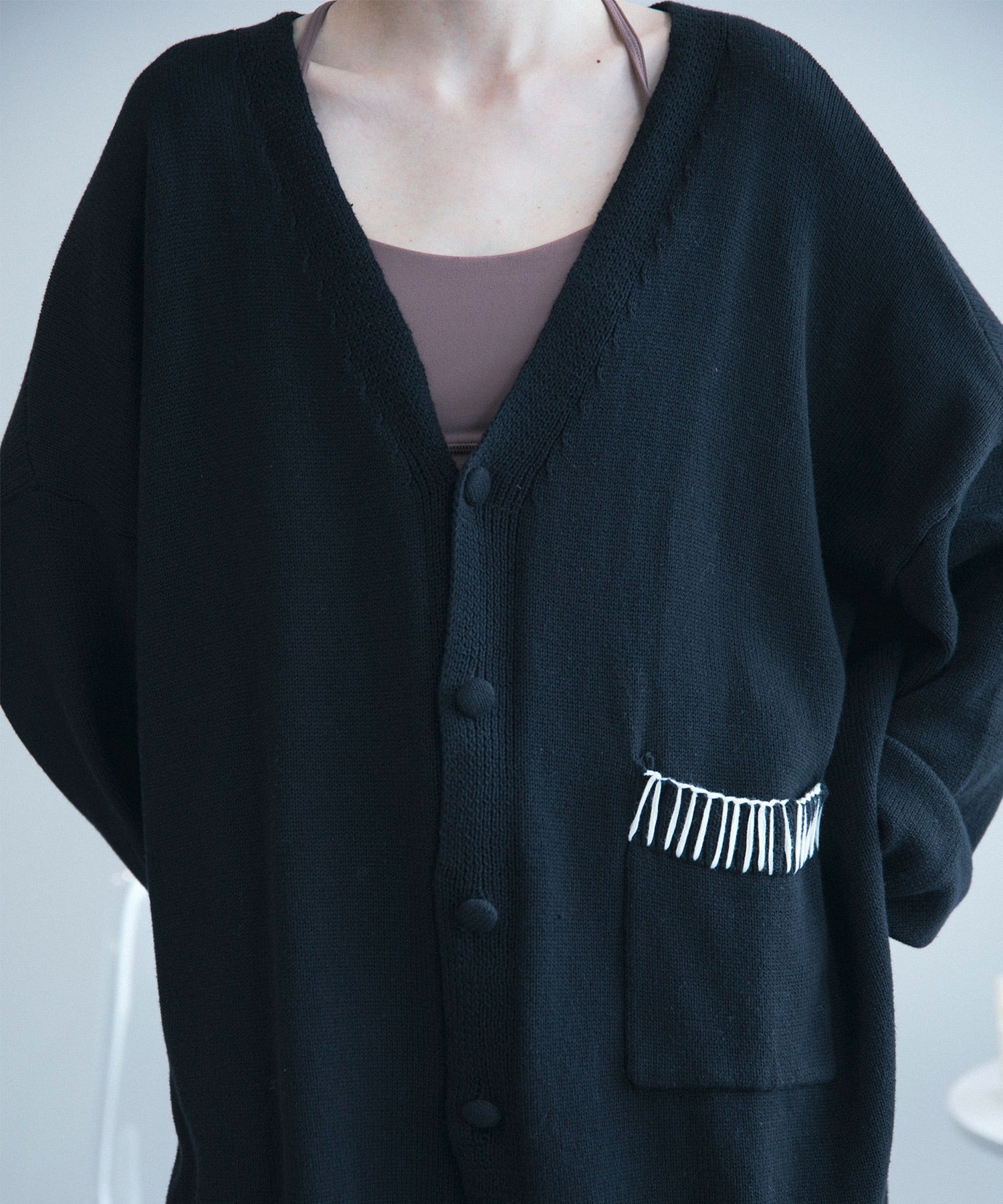 Aimoha Aimoha Men Balloon Sleeve Cardigan