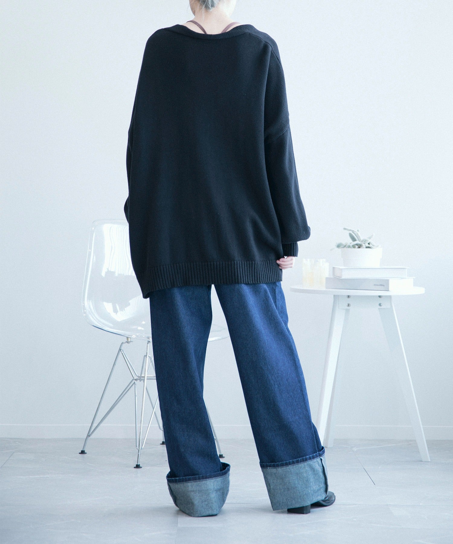 Aimoha Aimoha Men Balloon Sleeve Cardigan