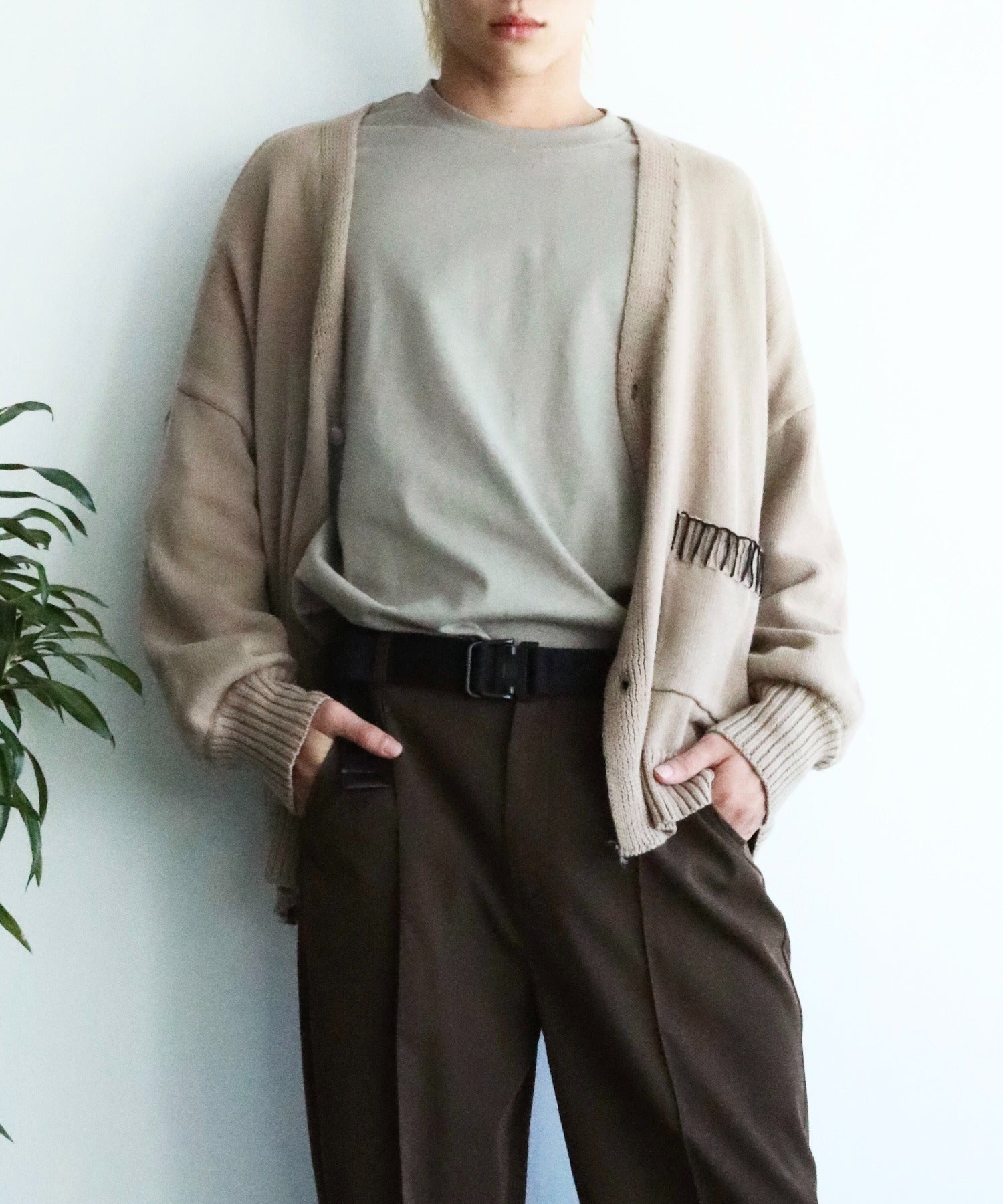Aimoha Aimoha Men Balloon Sleeve Cardigan