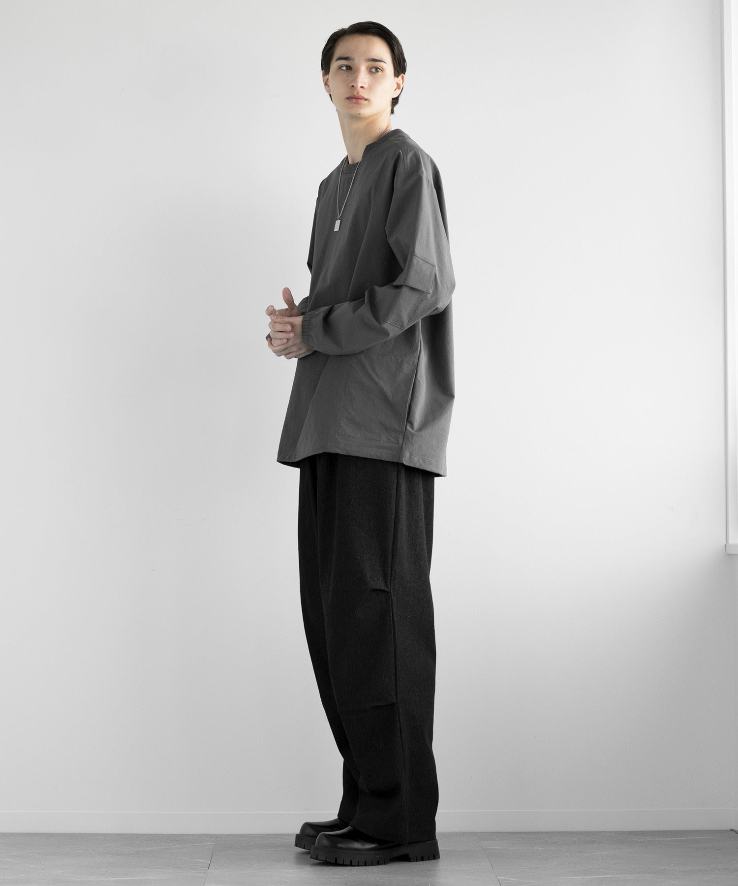 アイモハ aimoha aimoha men FUNCTIONAL SWEAT ファンクショナルクルーネックスウェット吸水速乾 （ブラック） ブラック