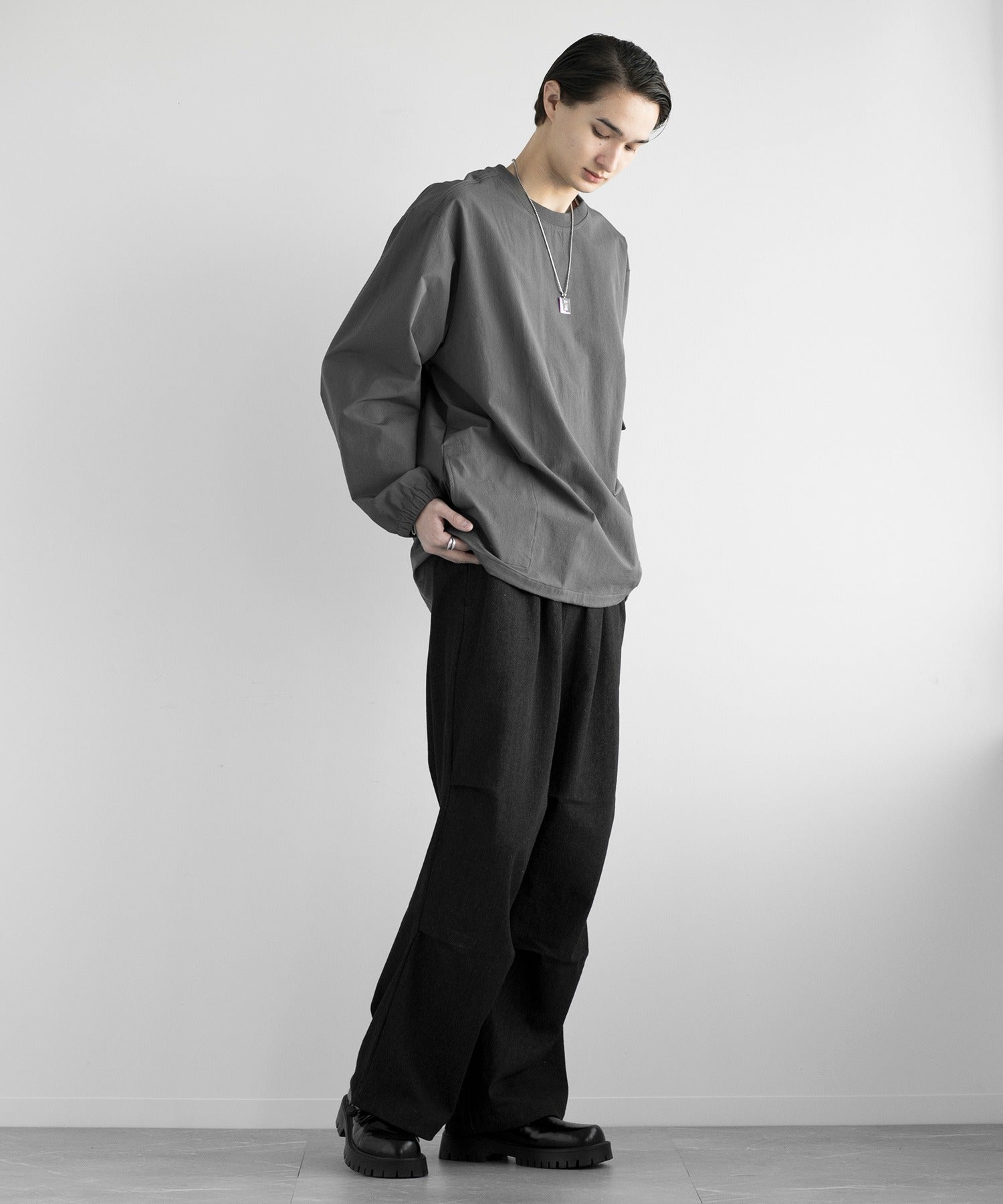 アイモハ aimoha aimoha men FUNCTIONAL SWEAT ファンクショナルクルーネックスウェット吸水速乾 （ブラック） ブラック