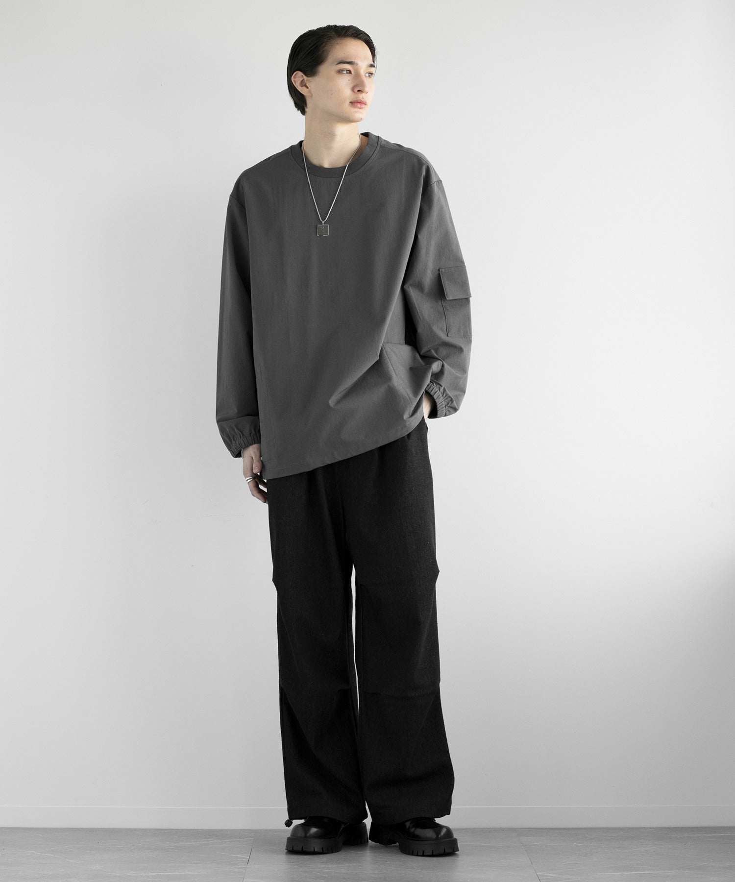 アイモハ aimoha aimoha men FUNCTIONAL SWEAT ファンクショナルクルーネックスウェット吸水速乾 （ブラック） ブラック
