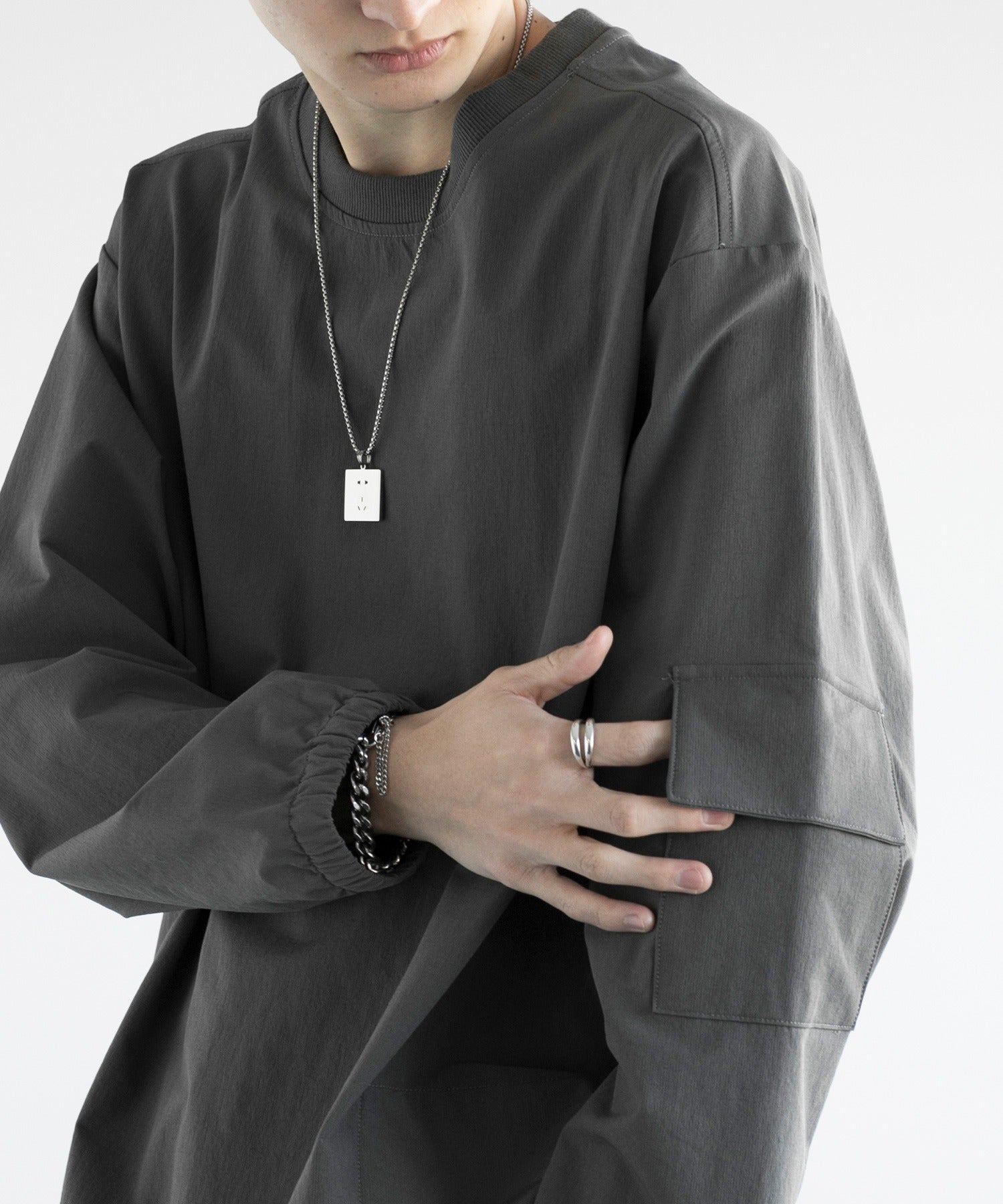 アイモハ aimoha aimoha men FUNCTIONAL SWEAT ファンクショナルクルーネックスウェット吸水速乾 （ブラック） ブラック