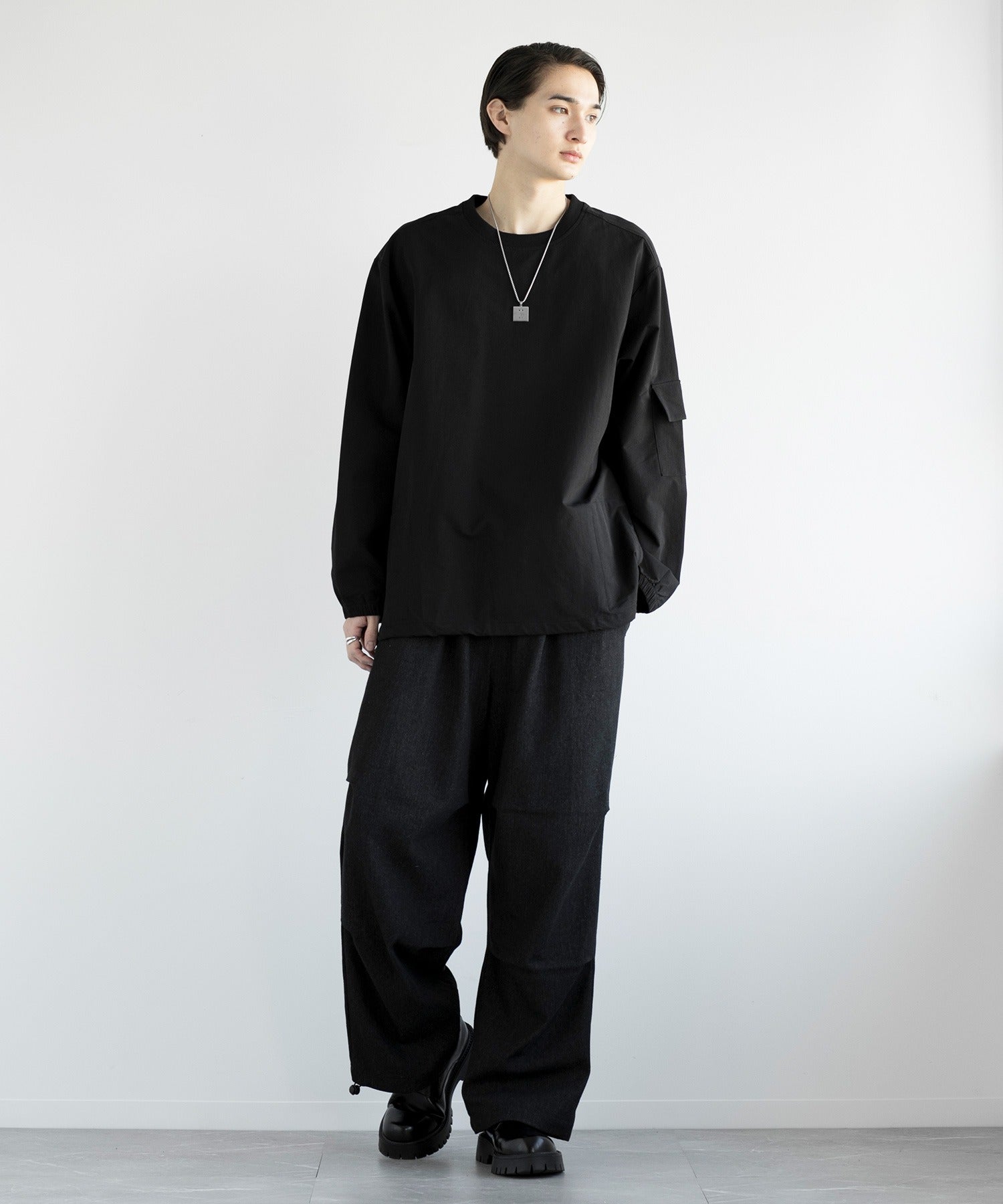 アイモハ aimoha aimoha men FUNCTIONAL SWEAT ファンクショナルクルーネックスウェット吸水速乾 （ブラック） ブラック