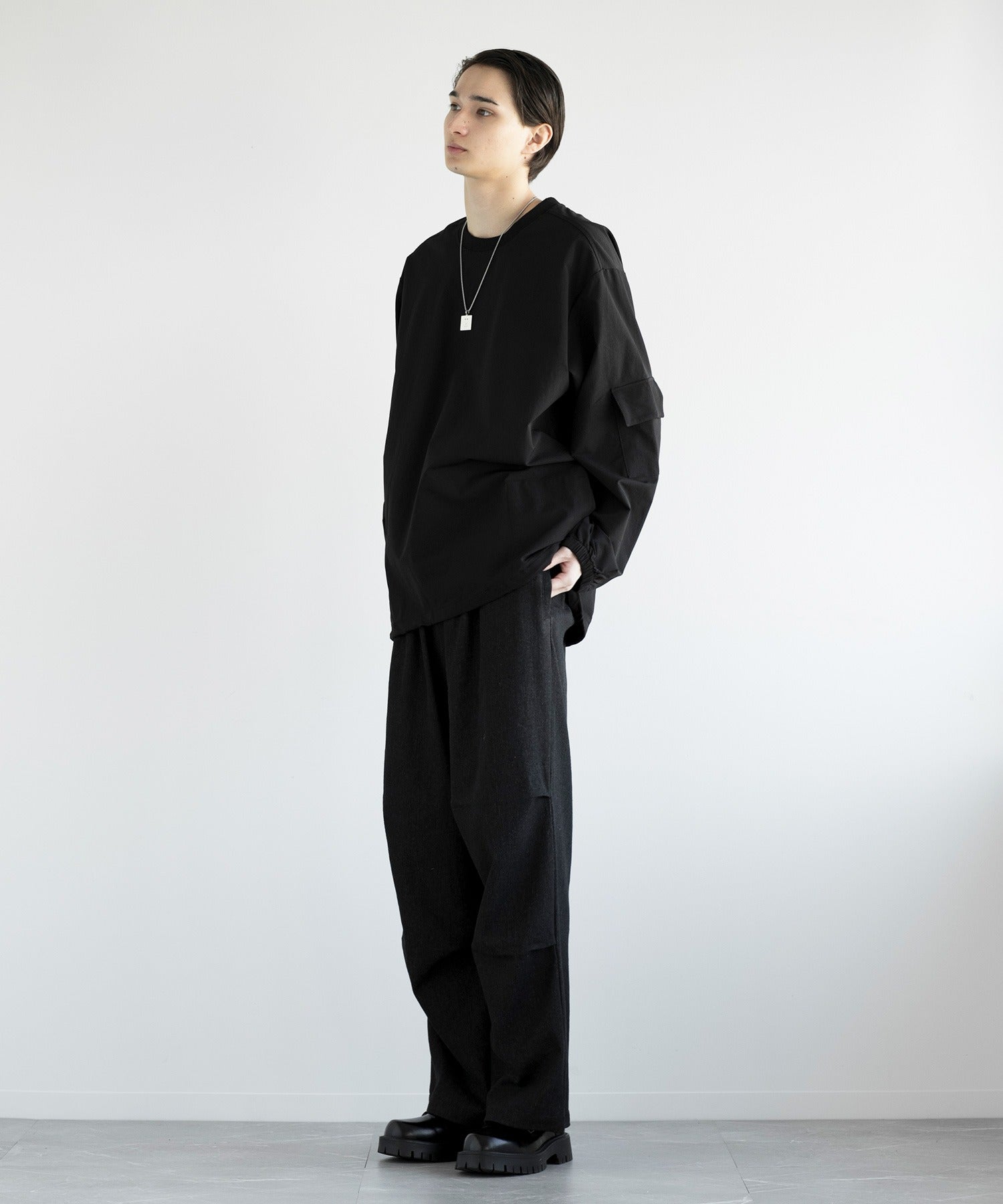 アイモハ aimoha aimoha men FUNCTIONAL SWEAT ファンクショナルクルーネックスウェット吸水速乾 （ブラック） ブラック