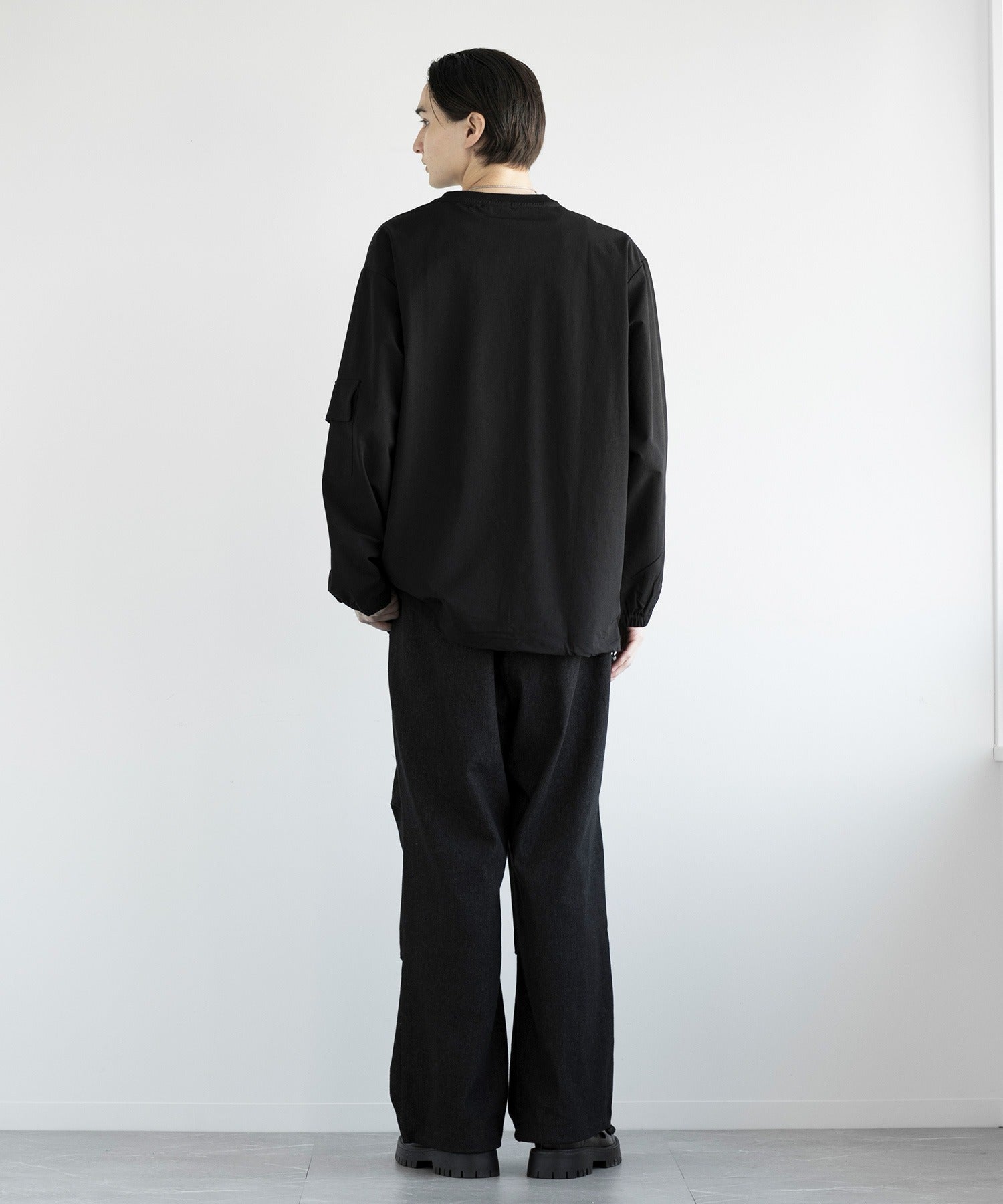 アイモハ aimoha aimoha men FUNCTIONAL SWEAT ファンクショナルクルーネックスウェット吸水速乾 （ブラック） ブラック