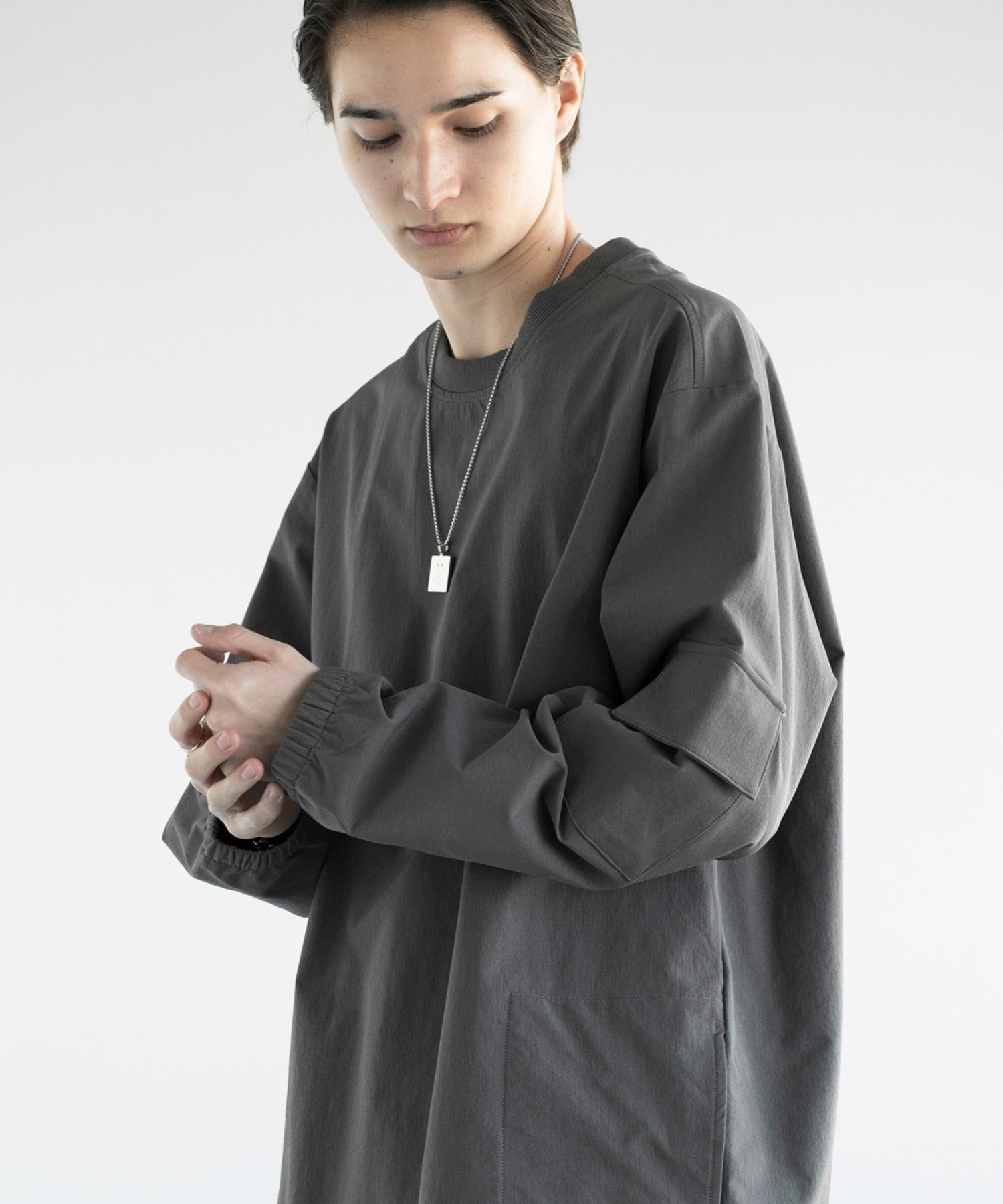 アイモハ aimoha aimoha men FUNCTIONAL SWEAT ファンクショナルクルーネックスウェット吸水速乾 （ダークグレー） ダークグレー