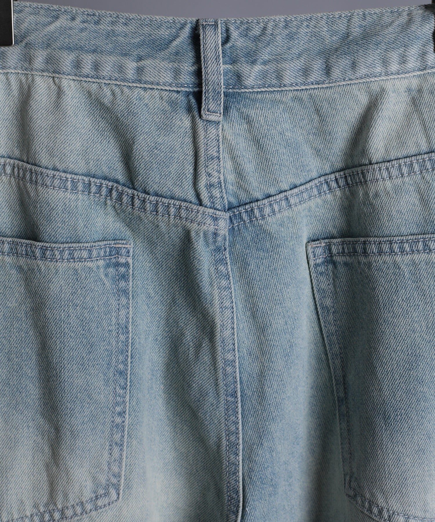 アイモハ aimoha 【aimoha neo】VINTAGE PROCESSED BAGGY JEANS （ブルー） ブルー
