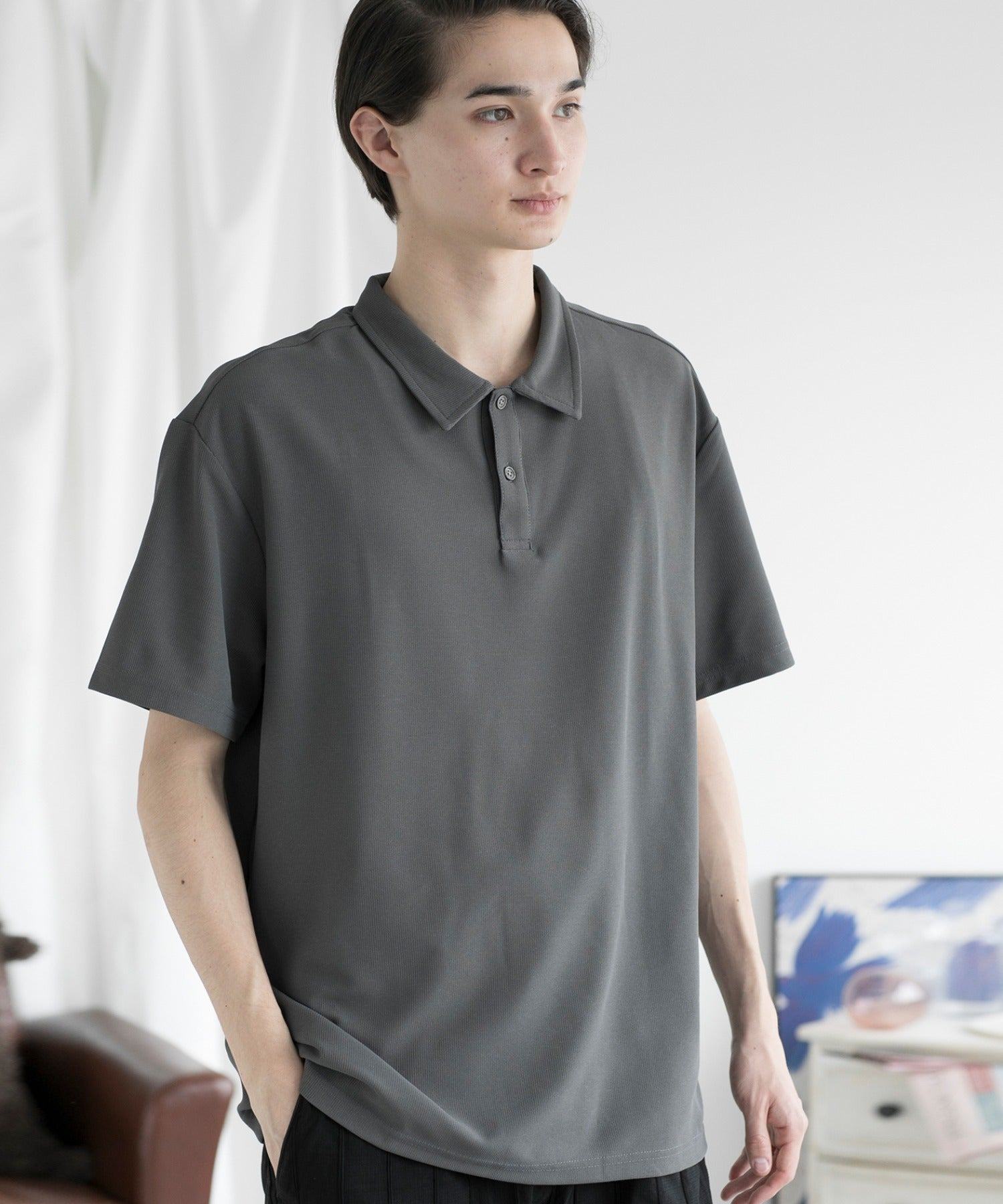 アイモハ aimoha aimoha MENSIMPLE POLO SHIRT 半扣 短袖 Polo 衫