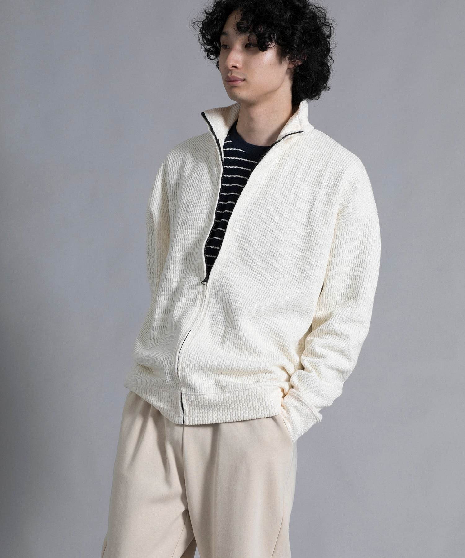 アイモハ aimoha aimoha men Cozy Ridge Zip Cardigan