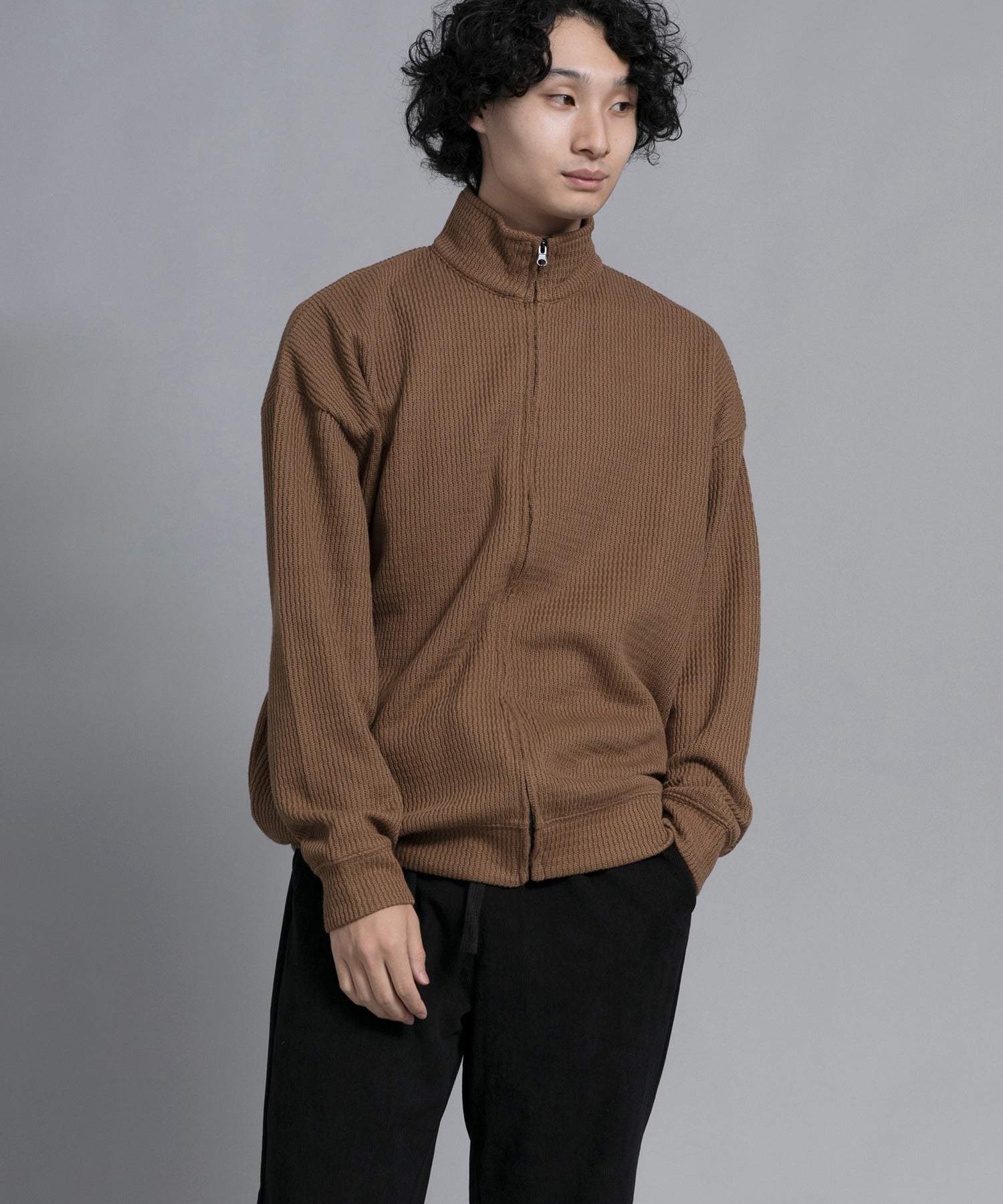 アイモハ aimoha aimoha men Cozy Ridge Zip Cardigan