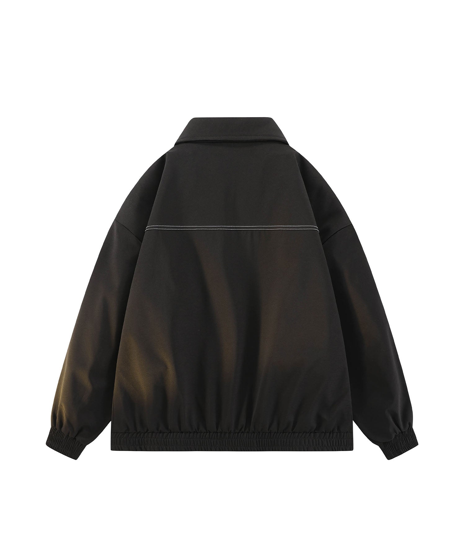 アイモハ aimoha aimoha MEN/シンプルジップアップジャケット/Simple zip-up jacket （ブラック） ブラック