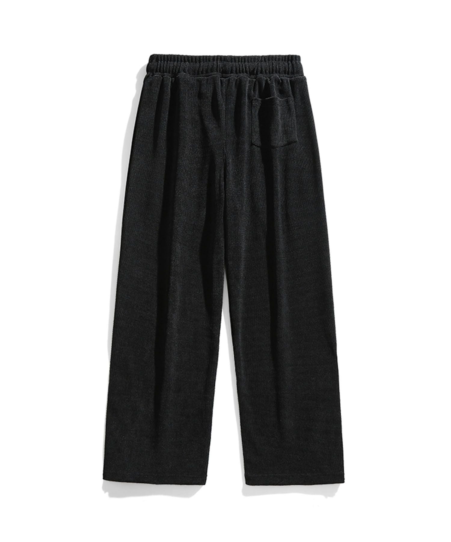 アイモハ aimoha aimoha MEN/裾ファスナー付き コーデュロイライクパンツ/Corduroy-style pants with zippered cuffs （ブラック） ブラック