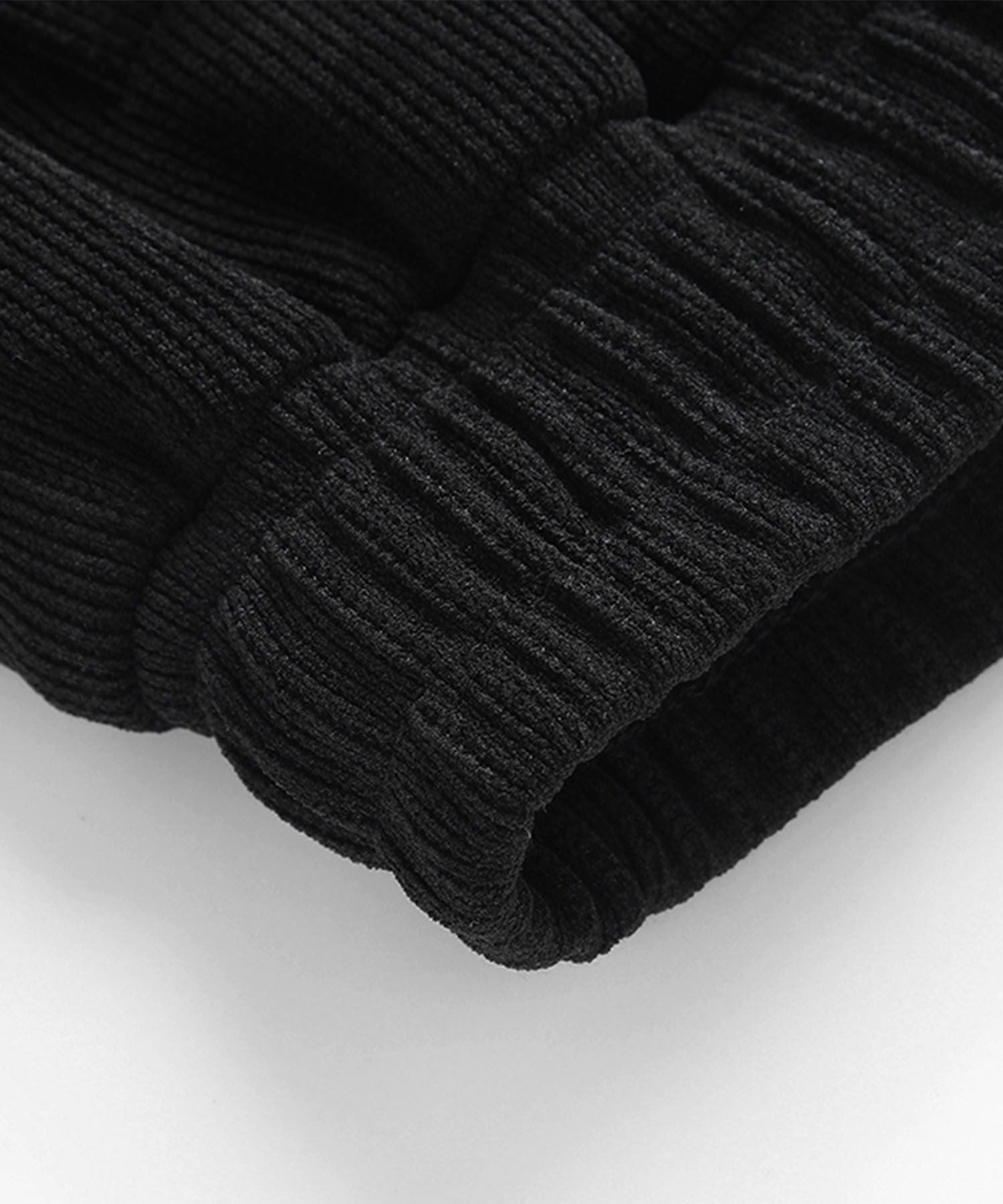アイモハ aimoha aimoha MEN/裾ファスナー付き コーデュロイライクパンツ/Corduroy-style pants with zippered cuffs （ブラック） ブラック