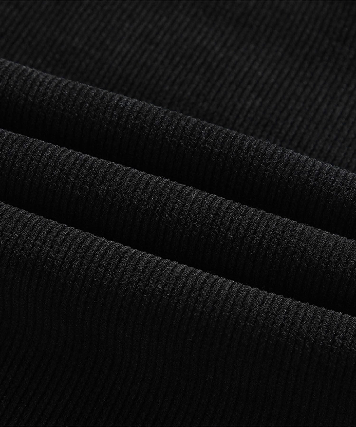 アイモハ aimoha aimoha MEN/裾ファスナー付き コーデュロイライクパンツ/Corduroy-style pants with zippered cuffs （ブラック） ブラック